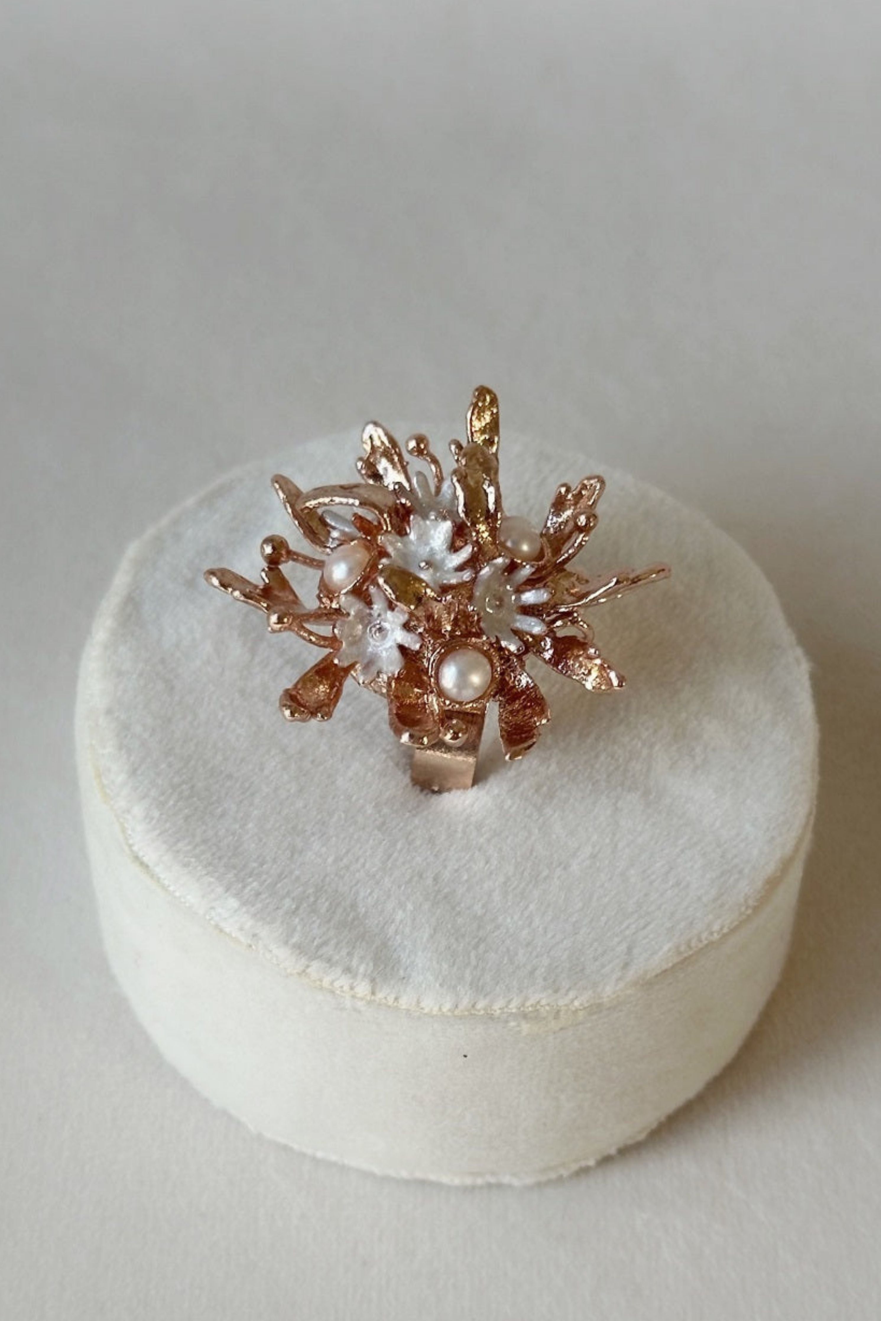 Flowerburst Ring  Rose Gold
