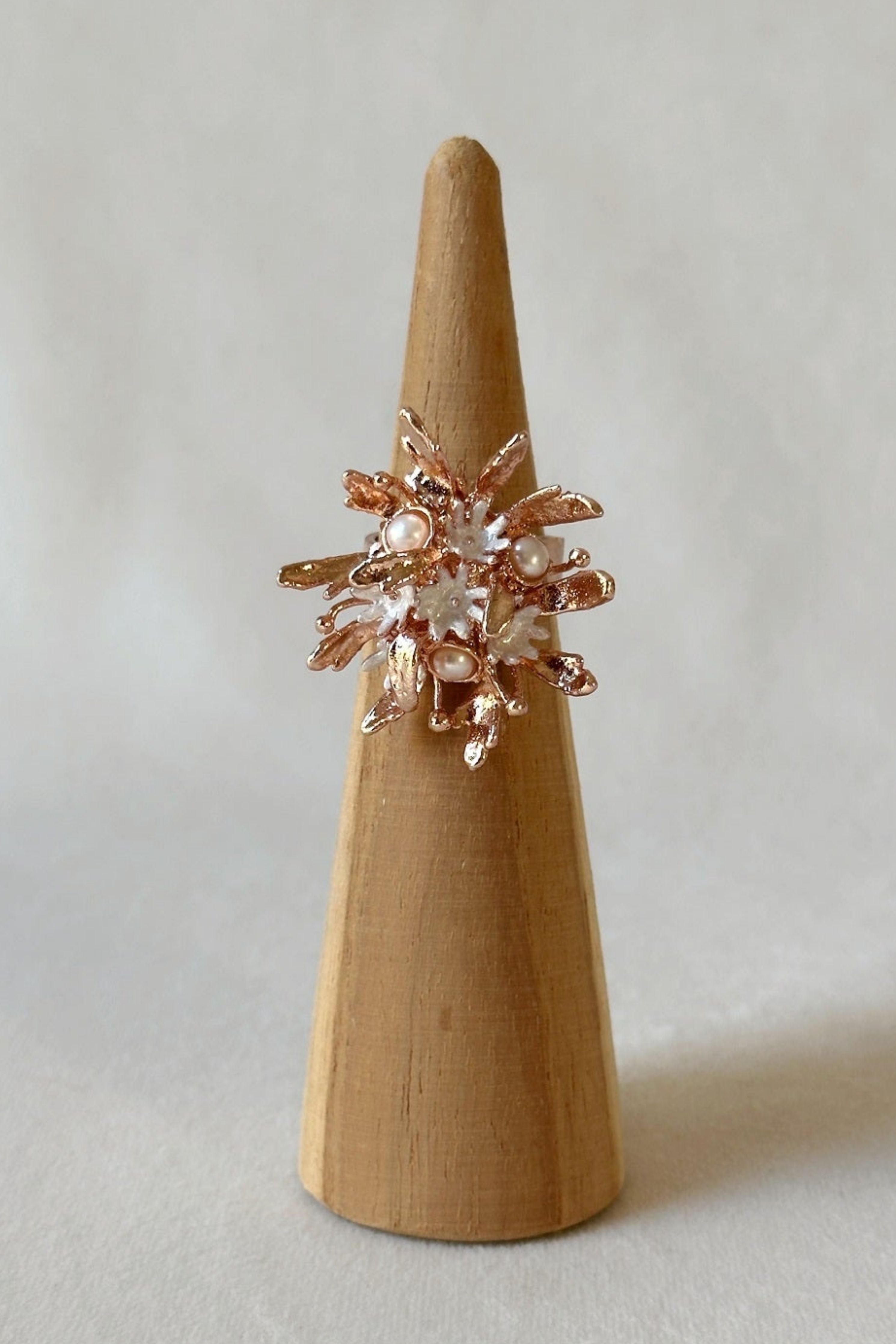 Flowerburst Ring  Rose Gold