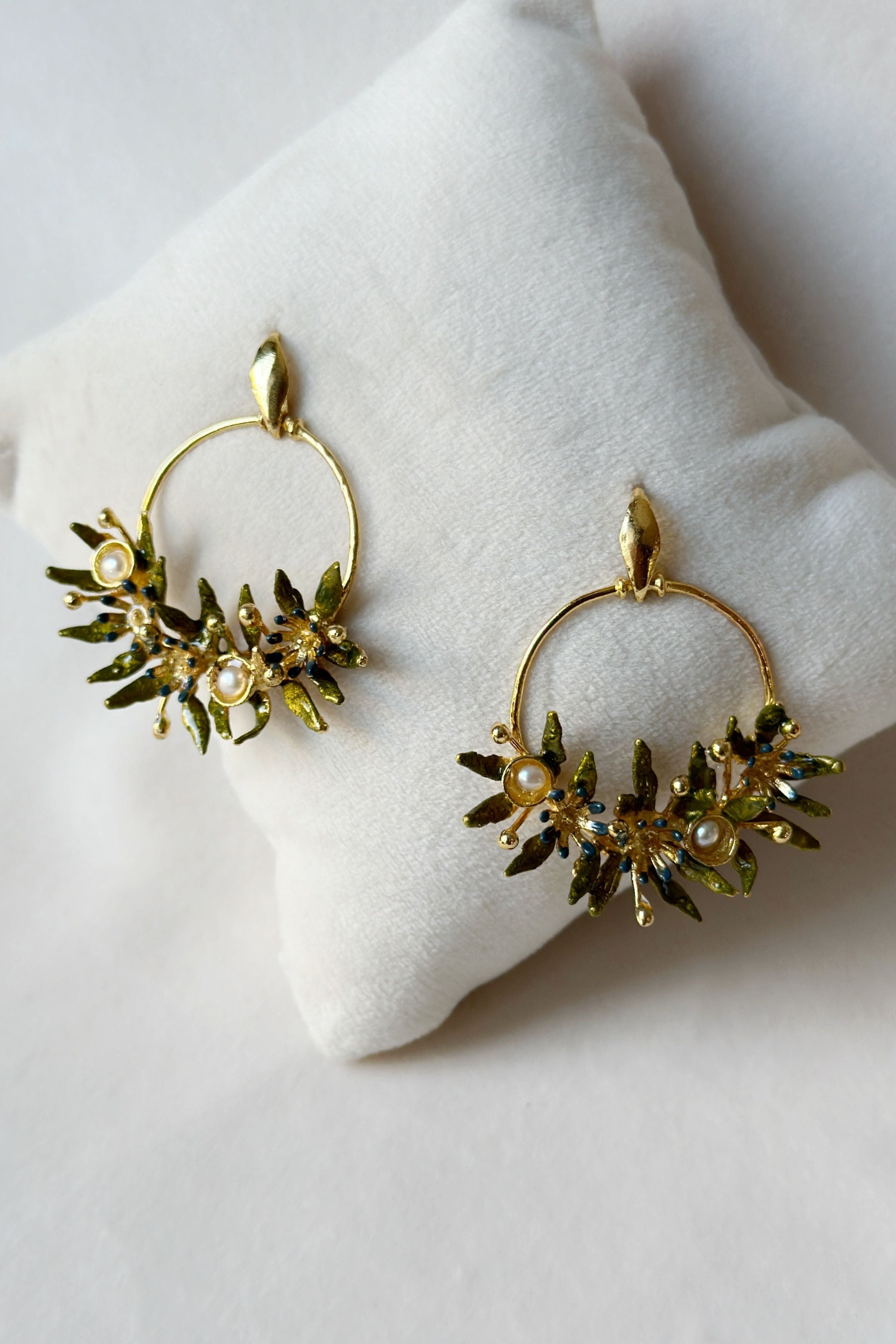 Festive Chandbali Small Blue