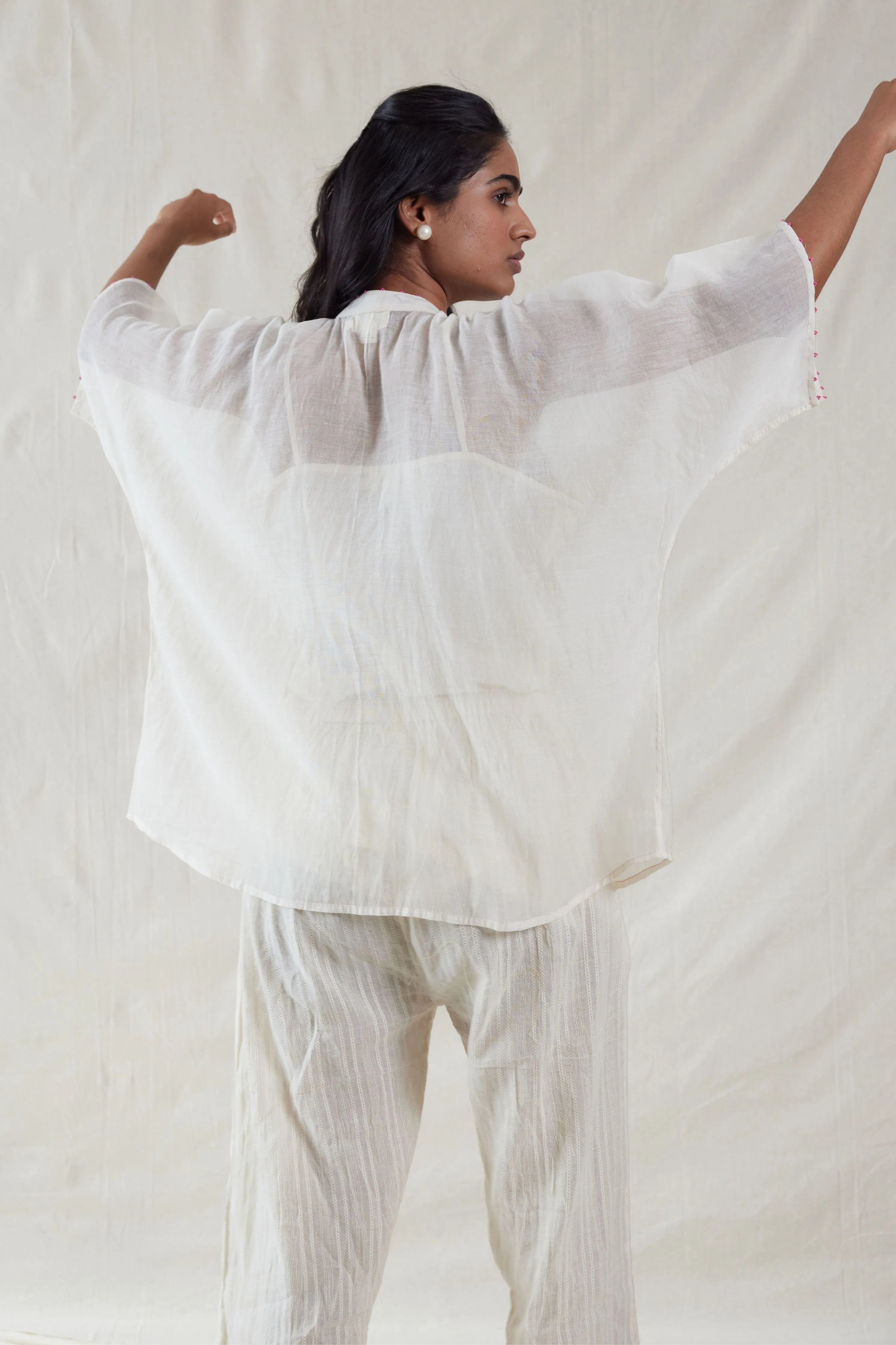 Hand Woven Cotton Silk Top