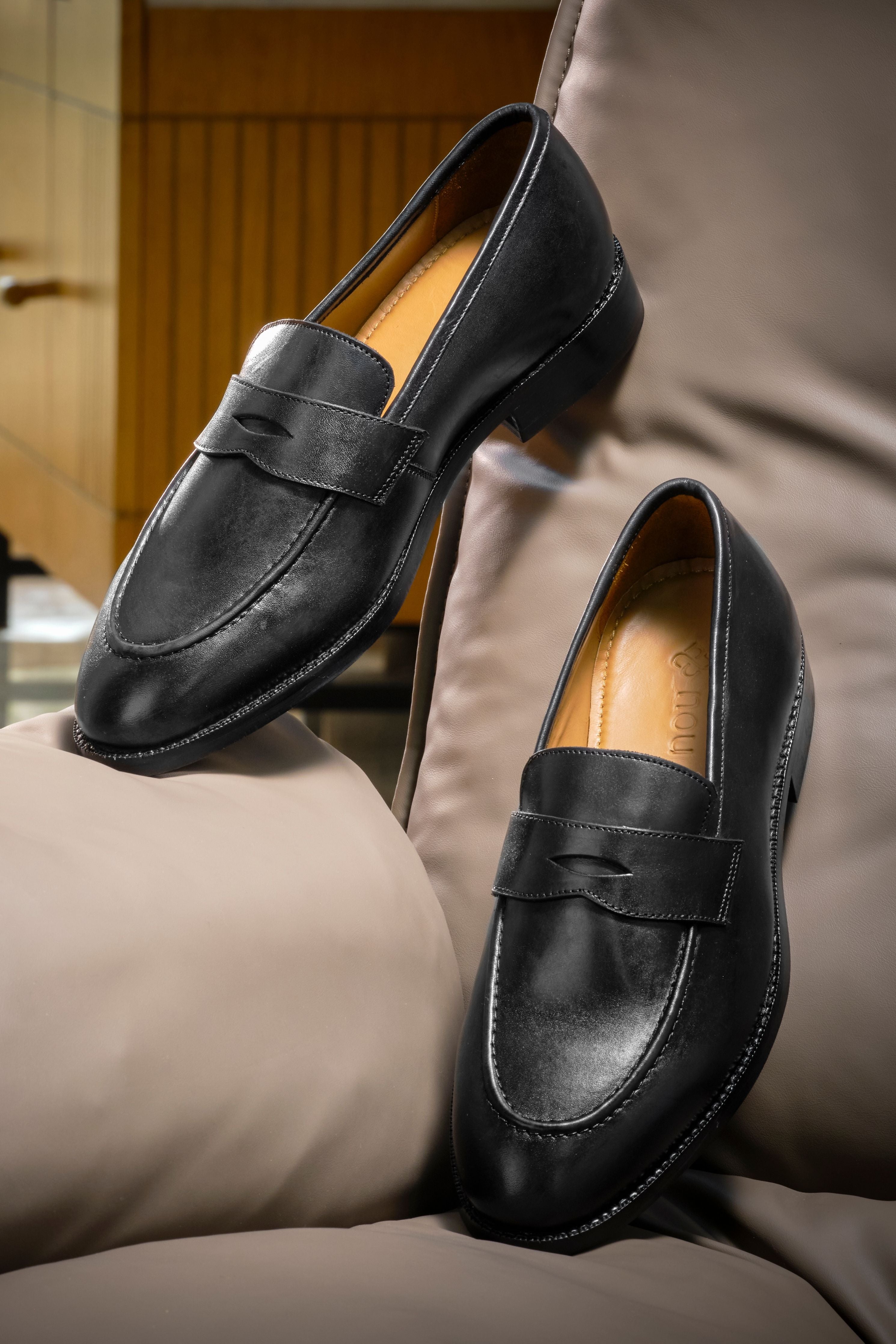 Black Java Moccasins