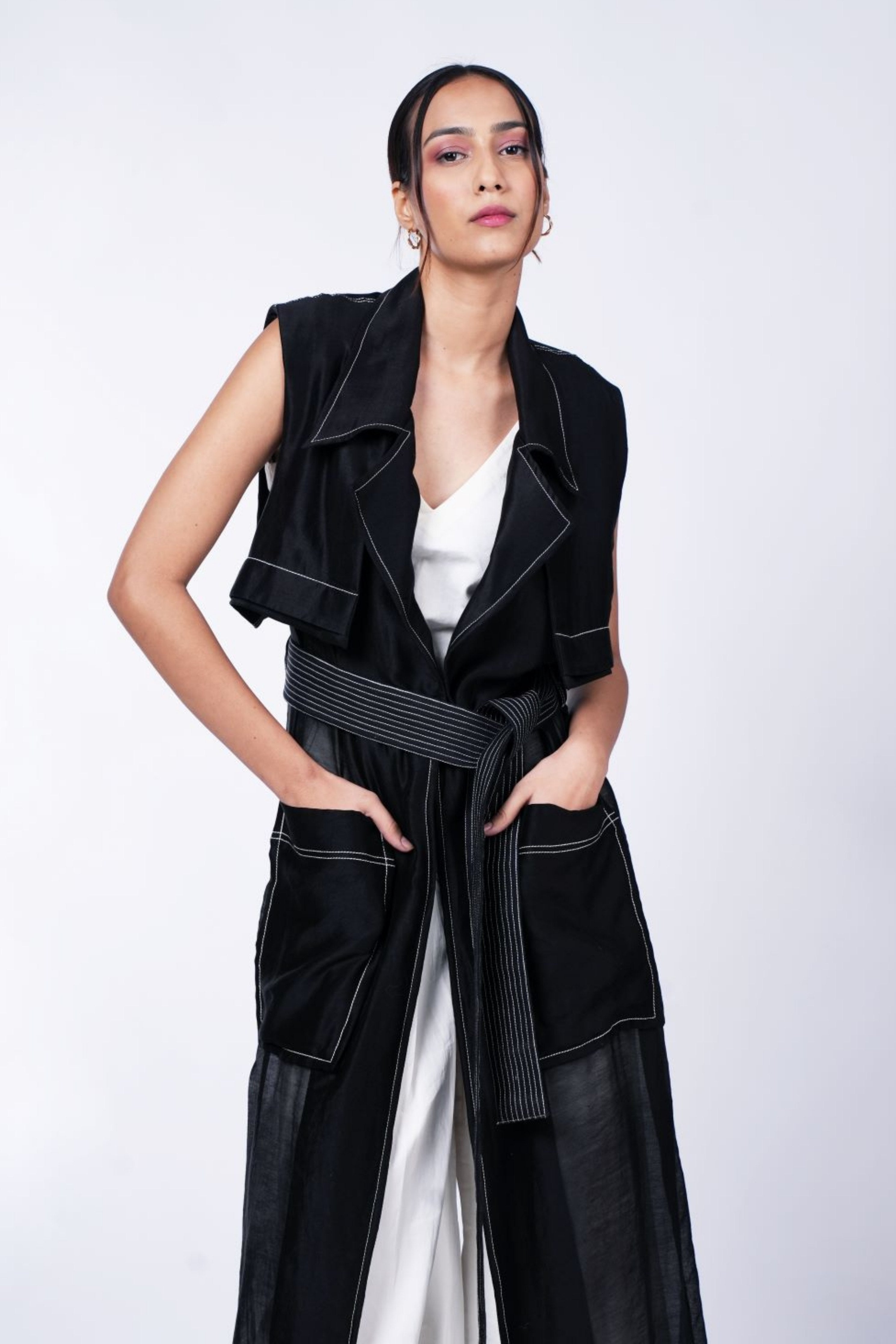 Black Lapel Co-Ord Set