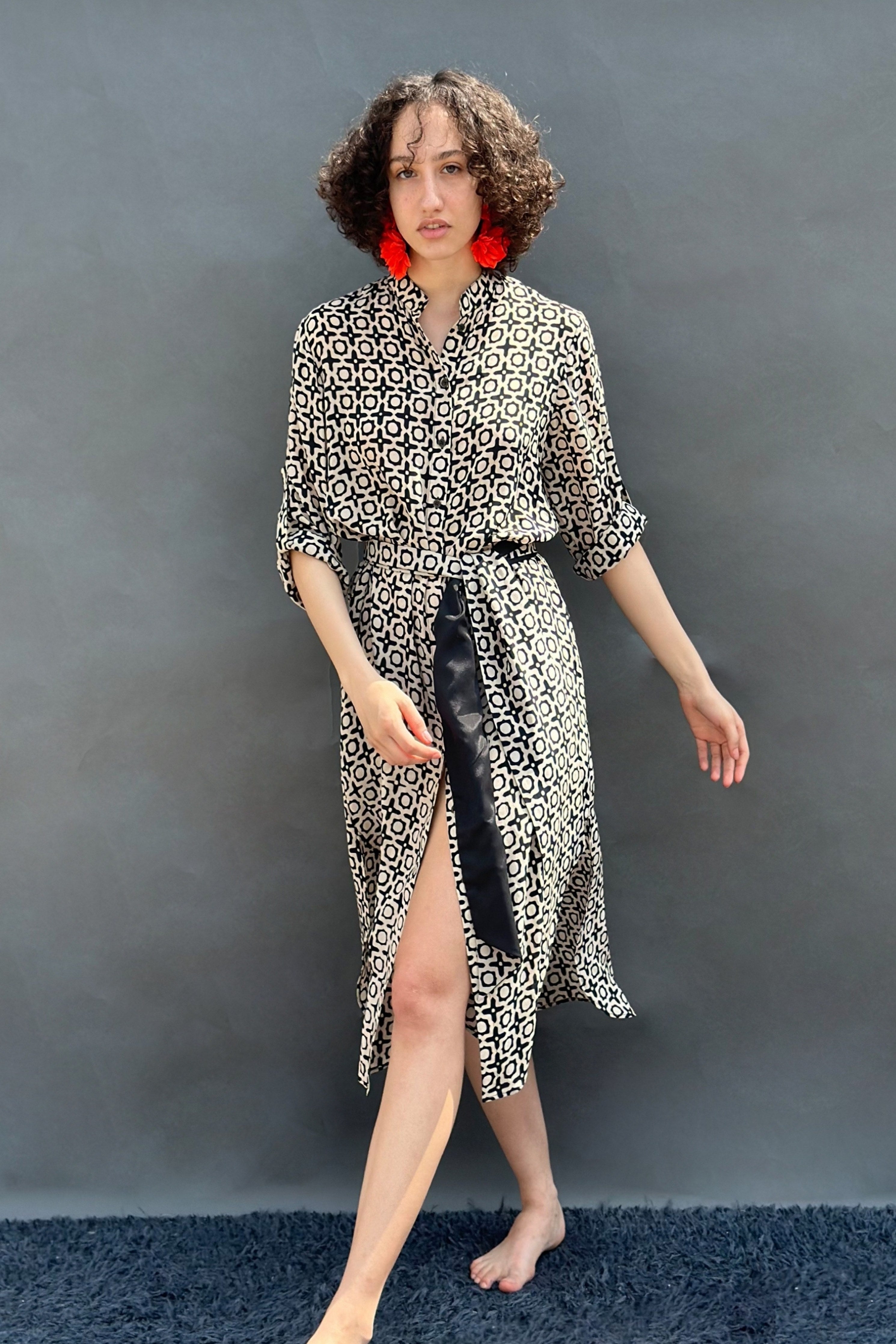 Black Tunic With Belt