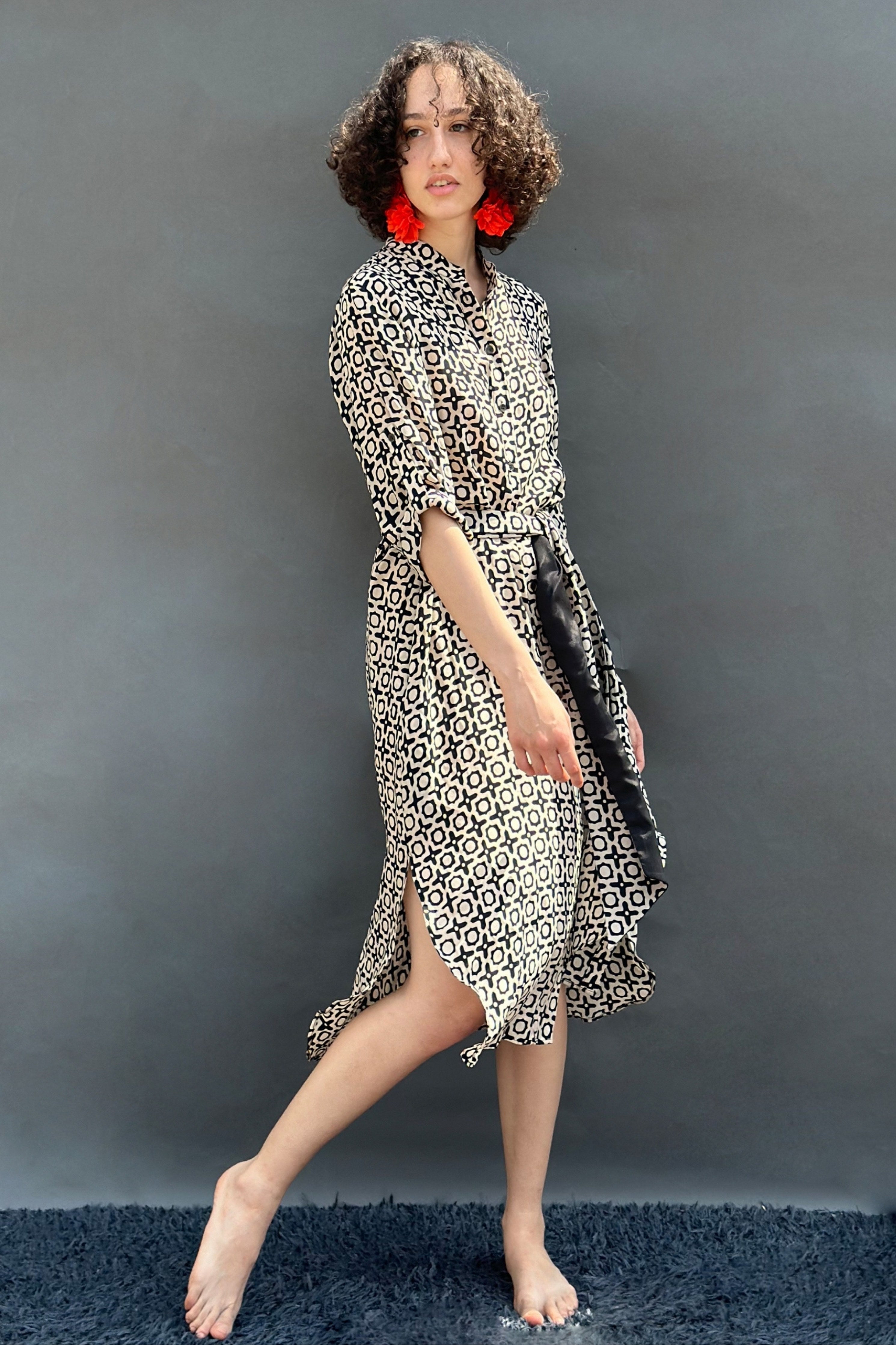 Black Tunic With Belt