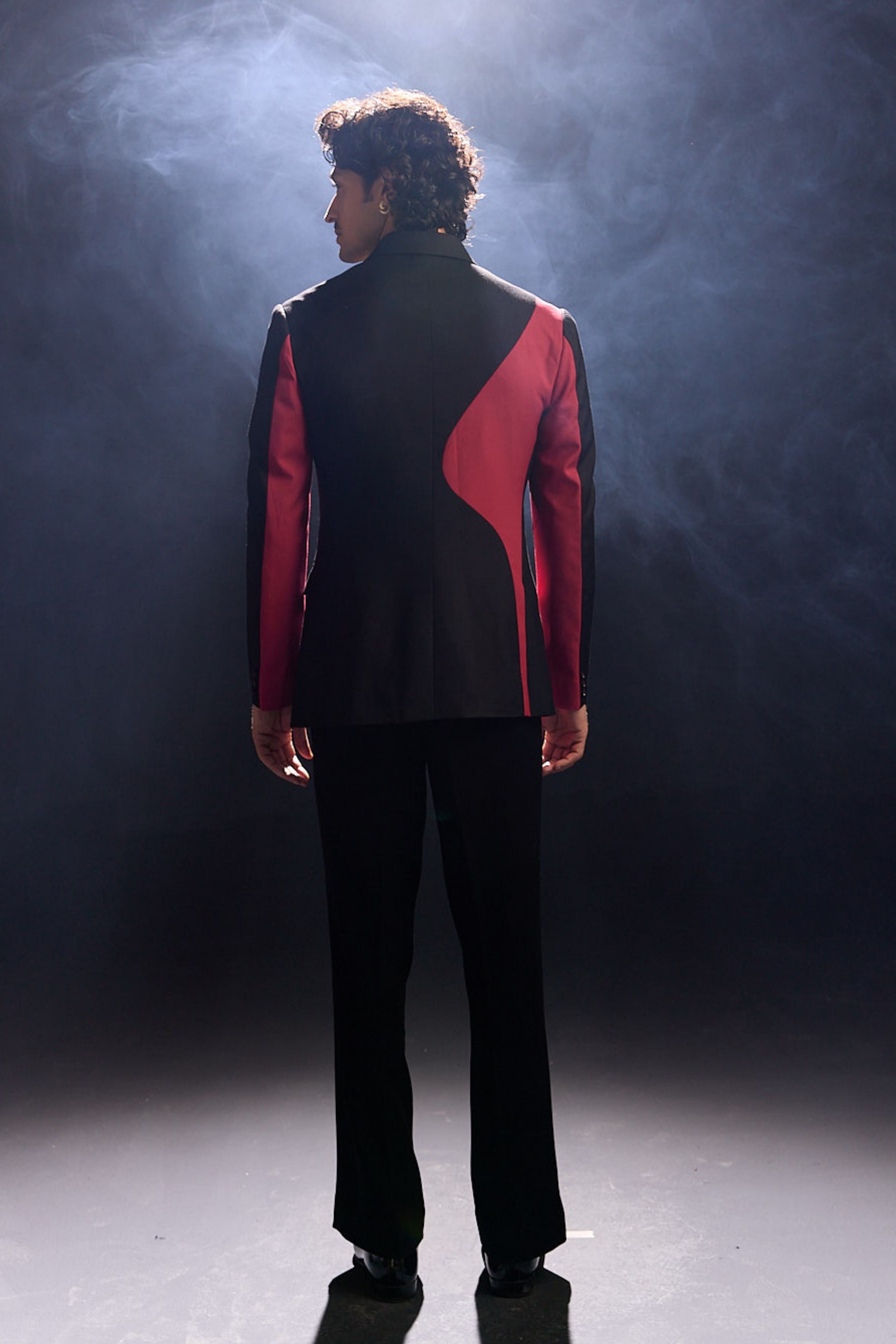Black & Red Cocktail Blazer