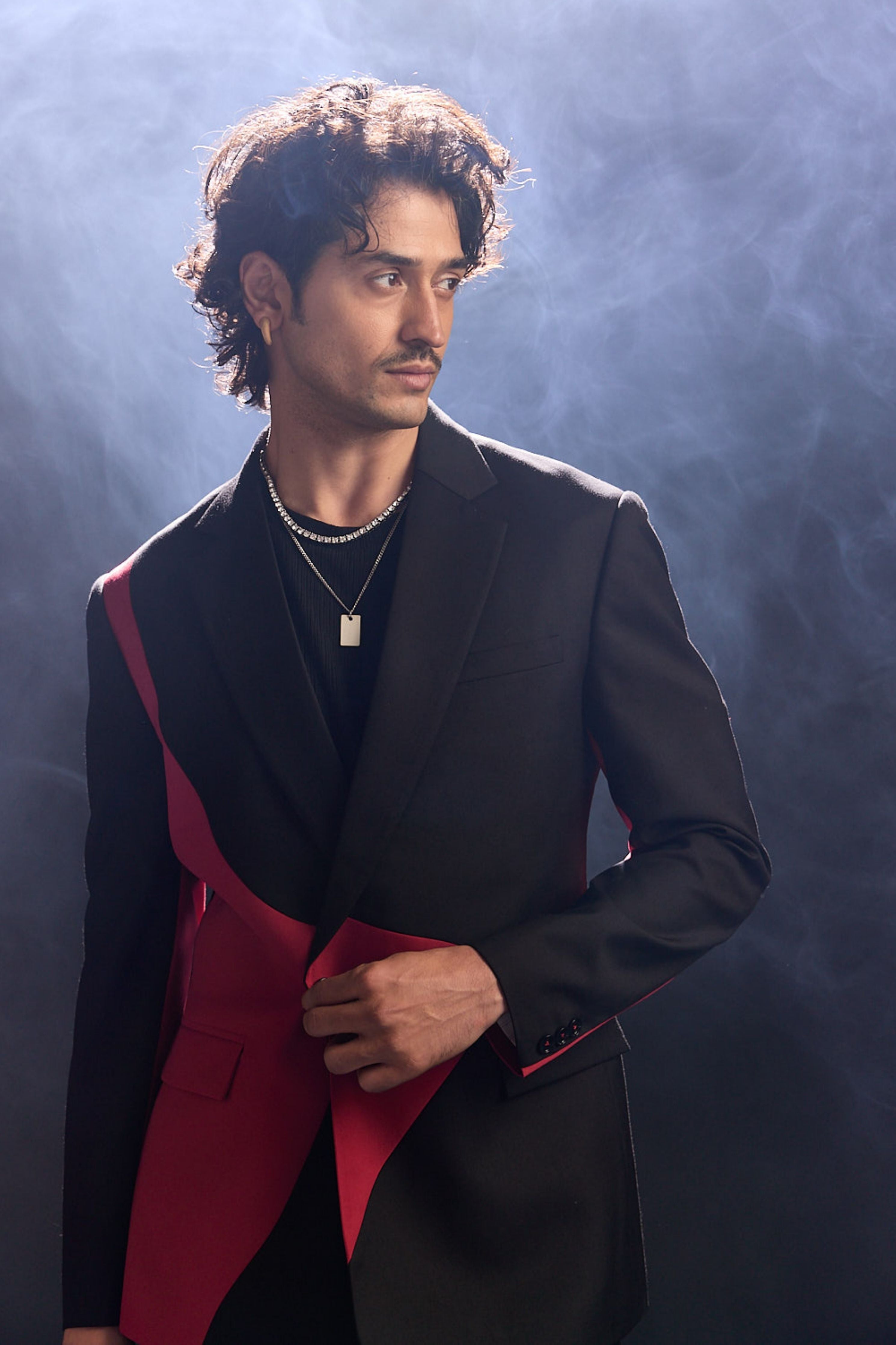 Black & Red Cocktail Blazer