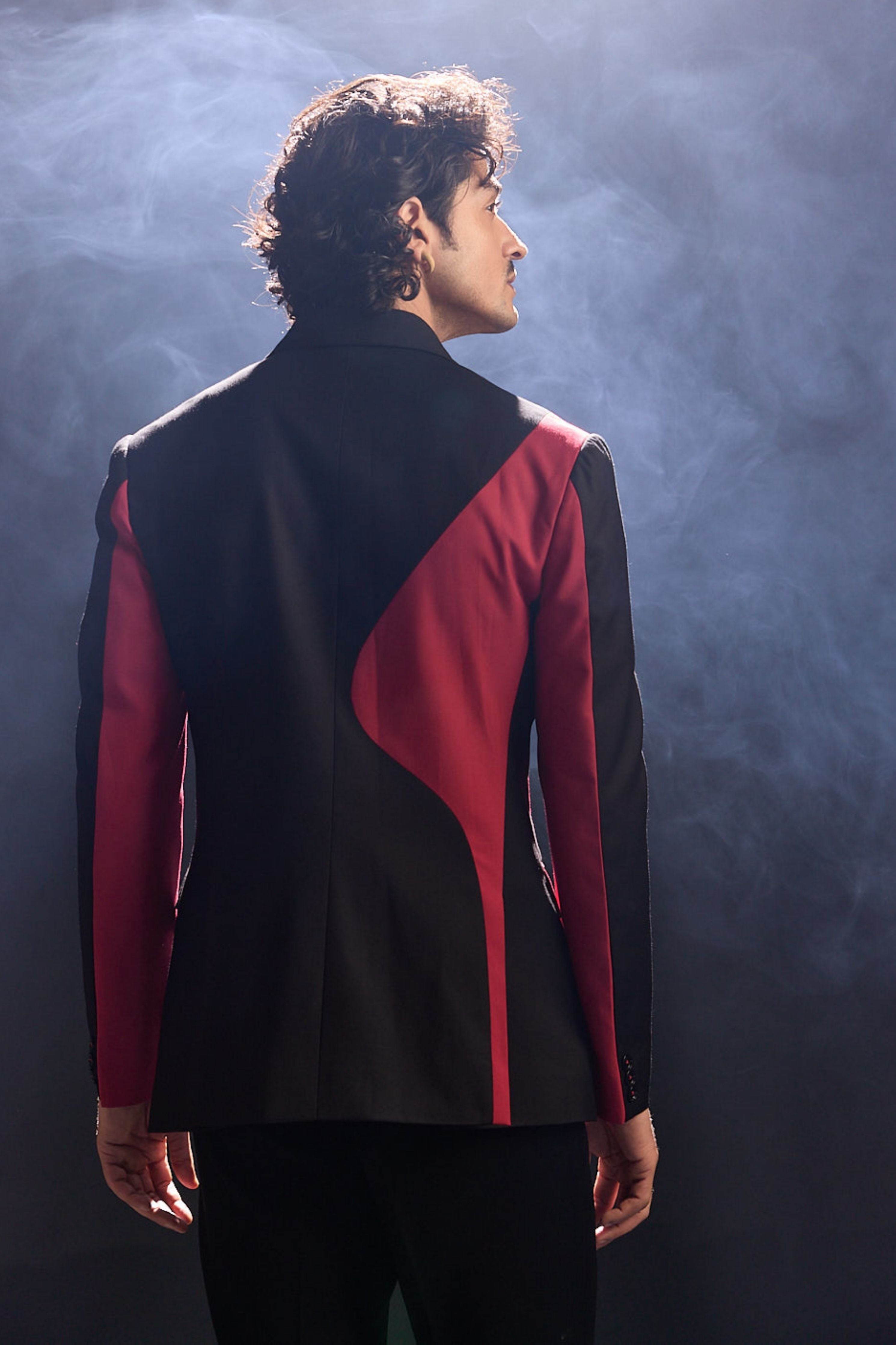 Black & Red Cocktail Blazer