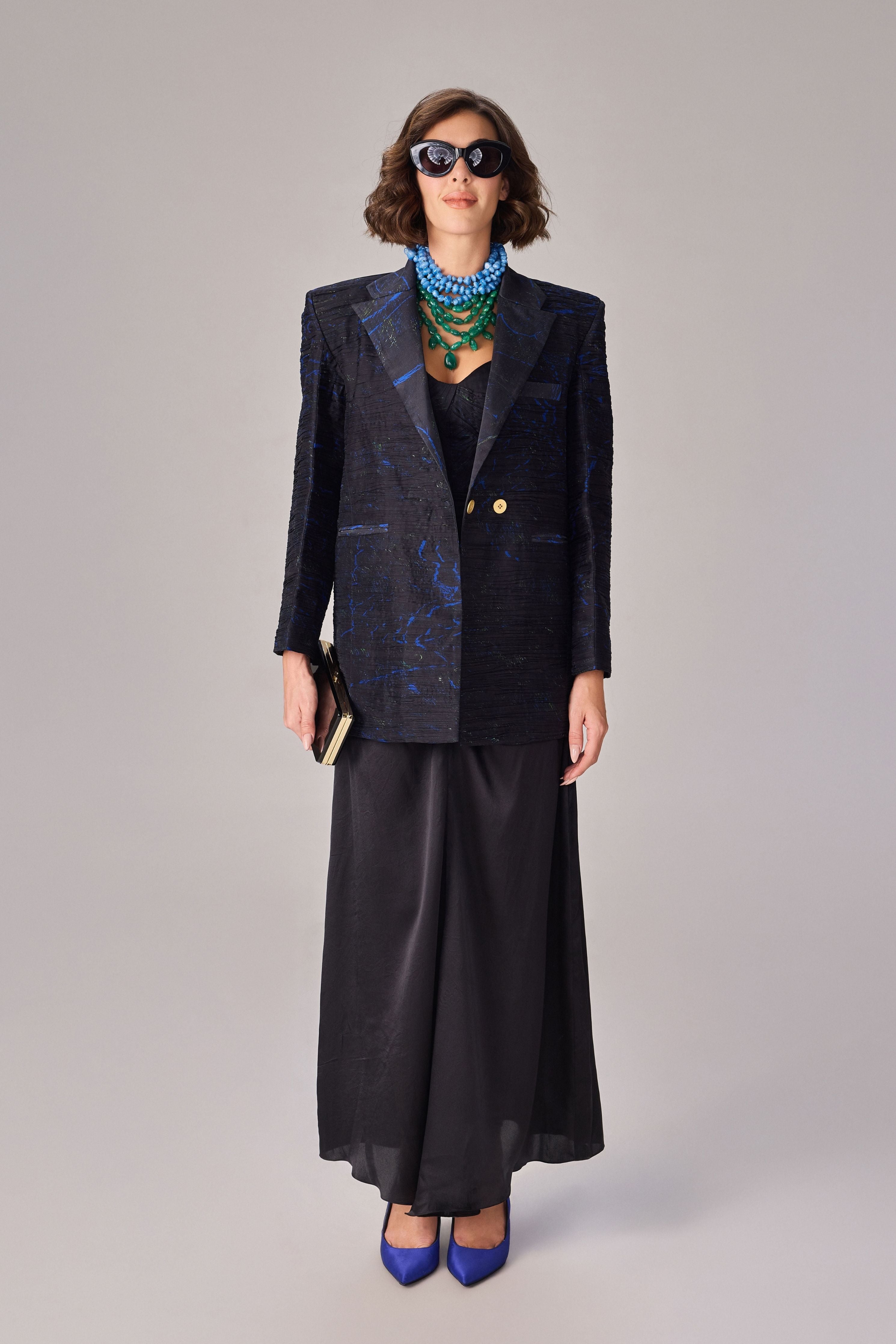 Kellie Blazer & Dakota Bodysuit With Zuri Skirt