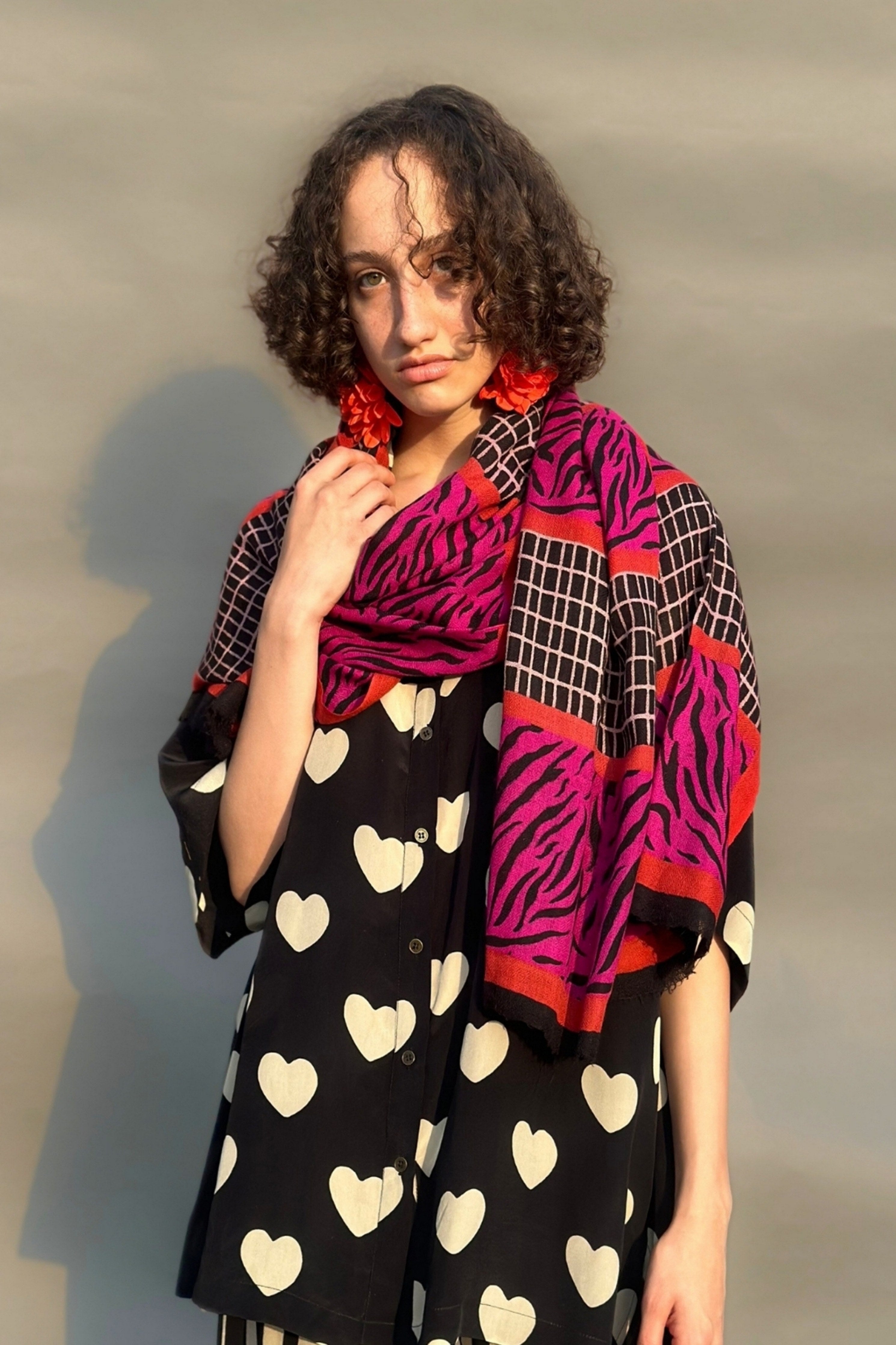Block Printed Pashmina Scarf