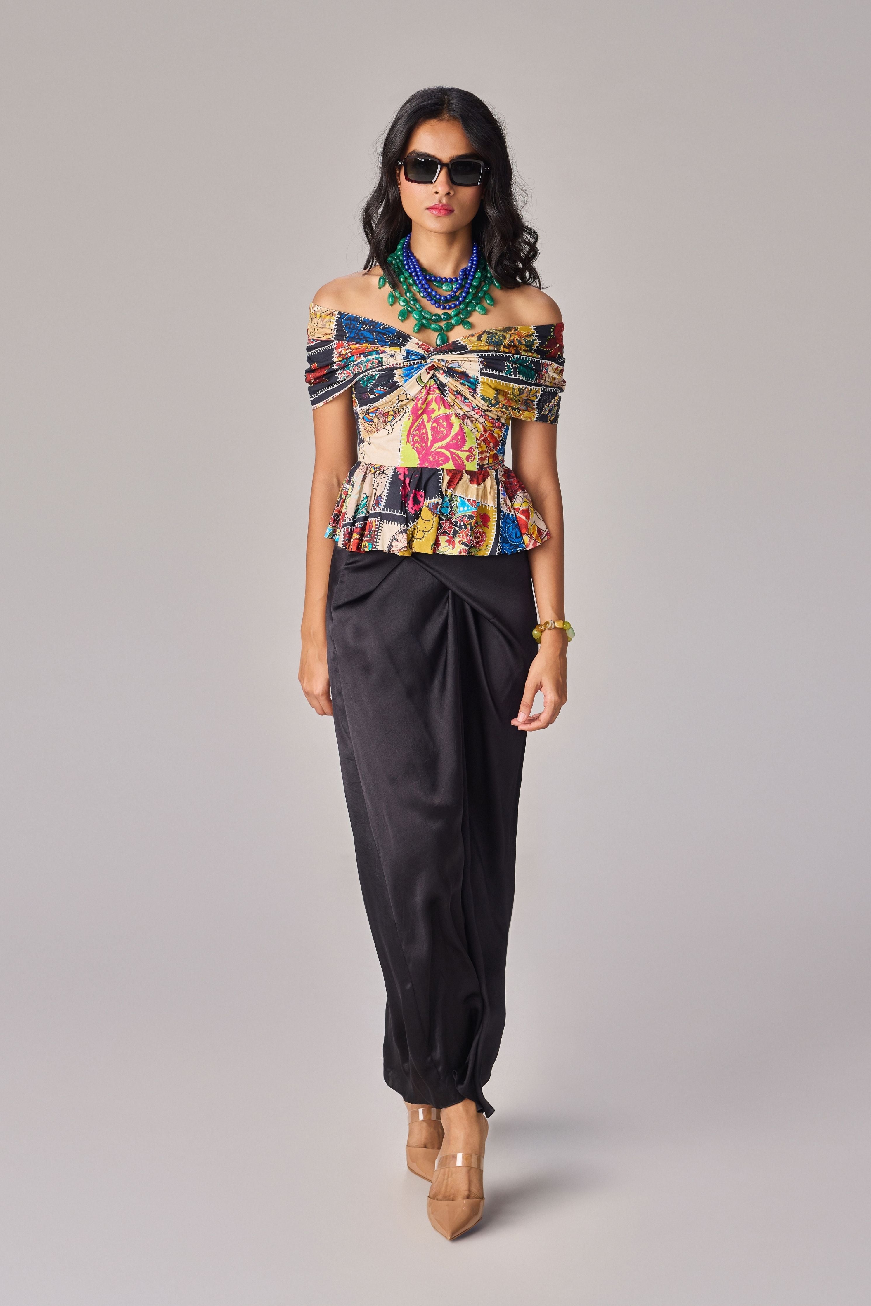 Chrysa Blouse With Zuri Skirt