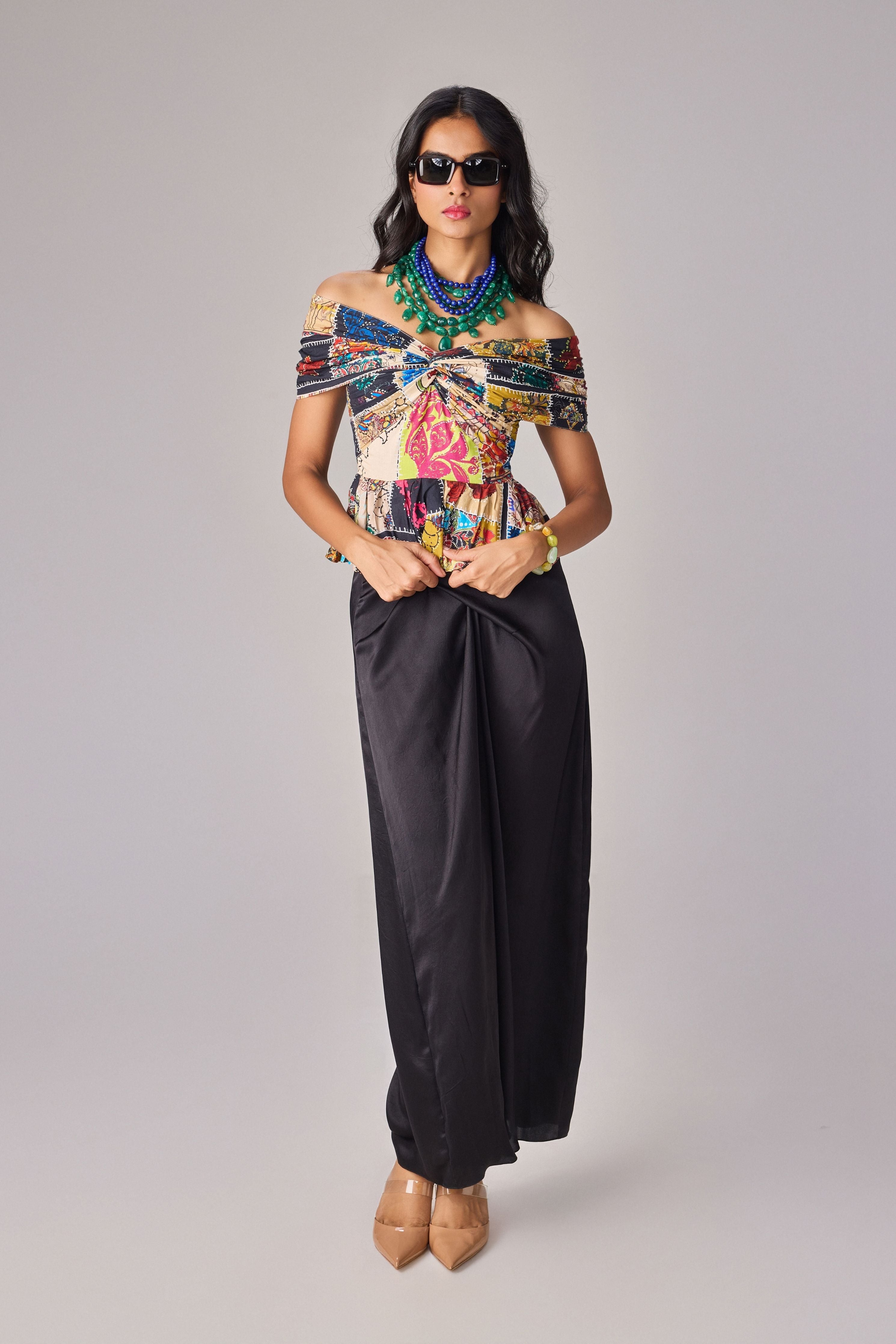 Chrysa Blouse With Zuri Skirt