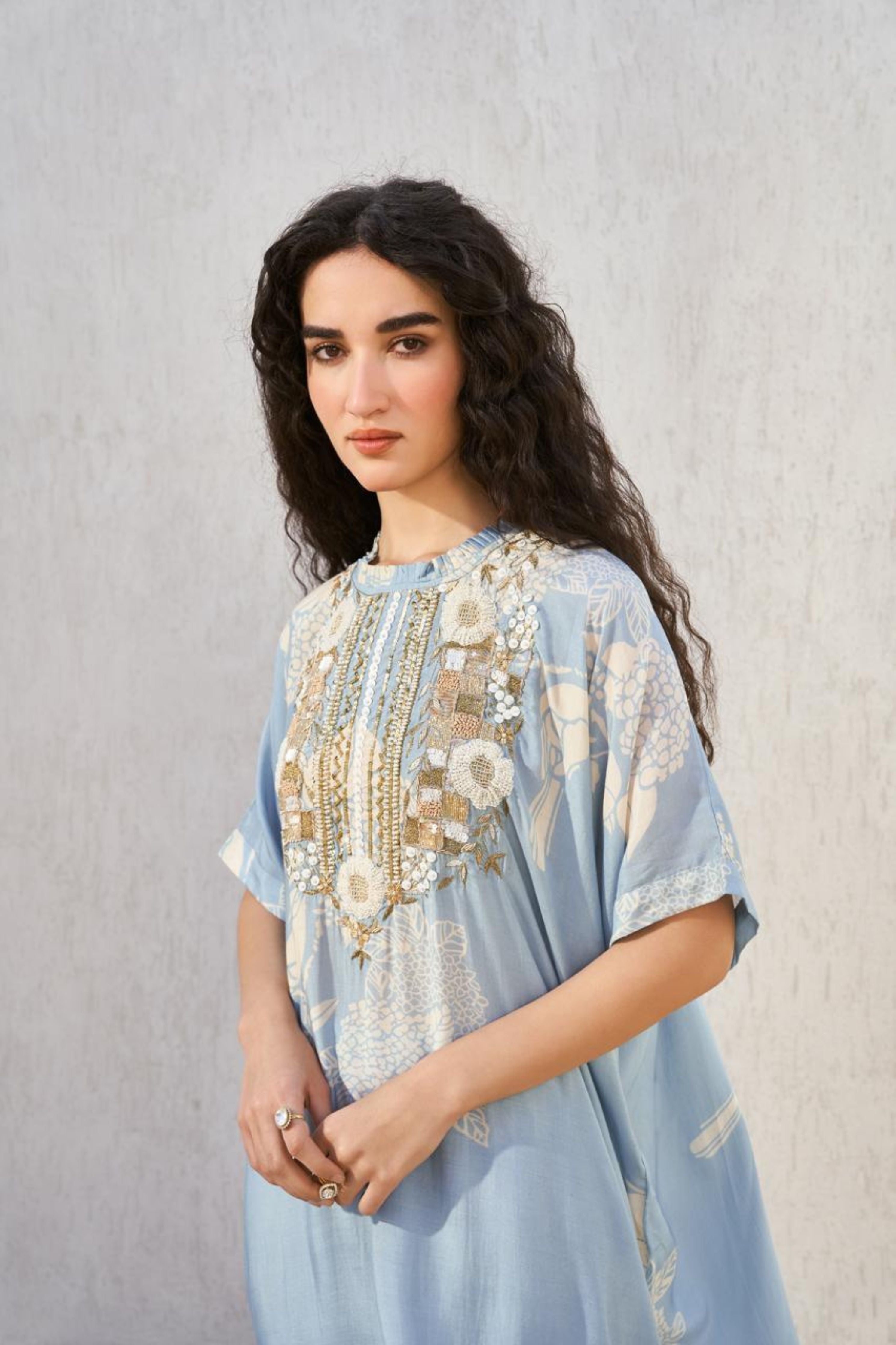Blue Bird Kurta Set