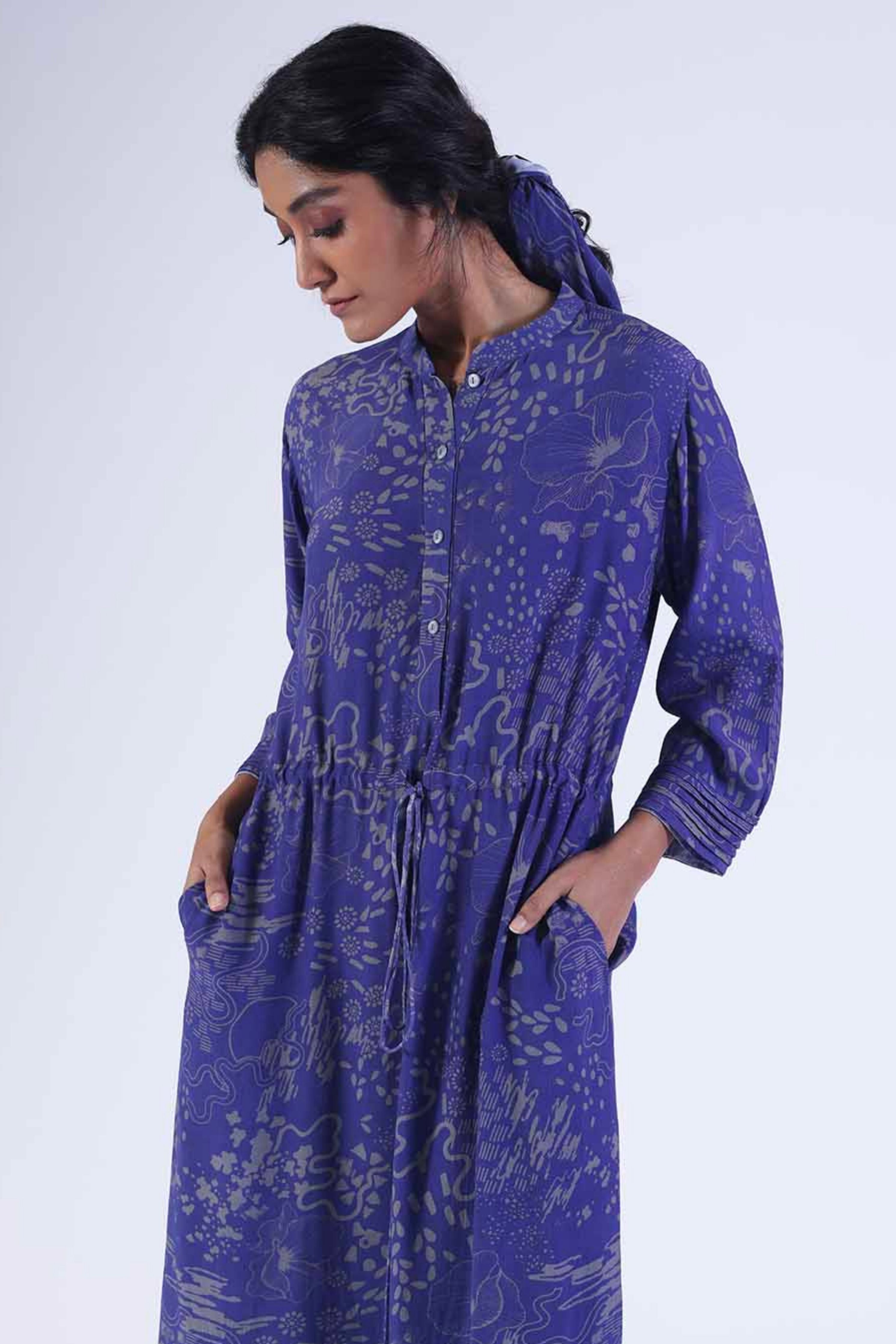 Botanic Drawstring Dress