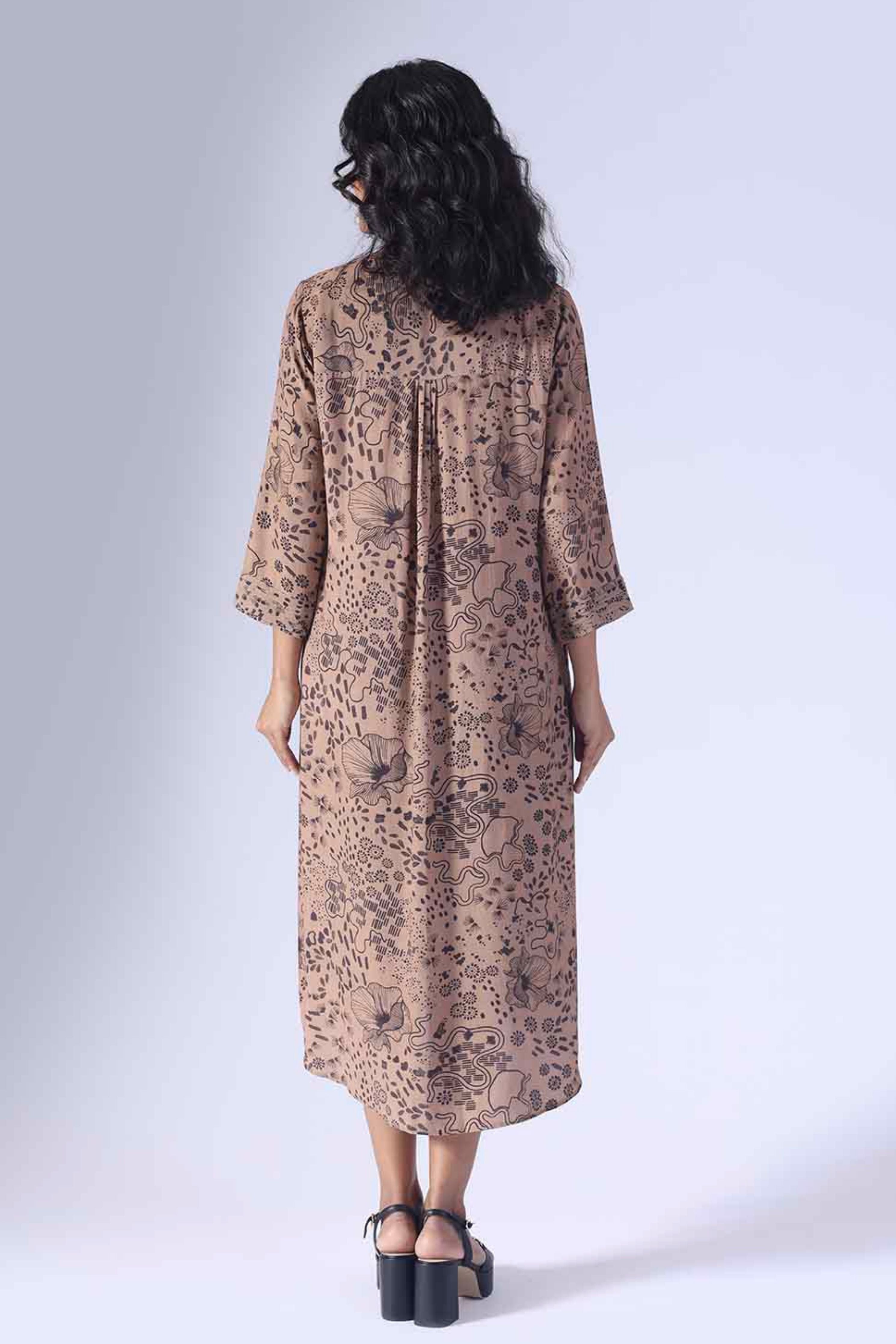 Botanic Long Shirt Dress