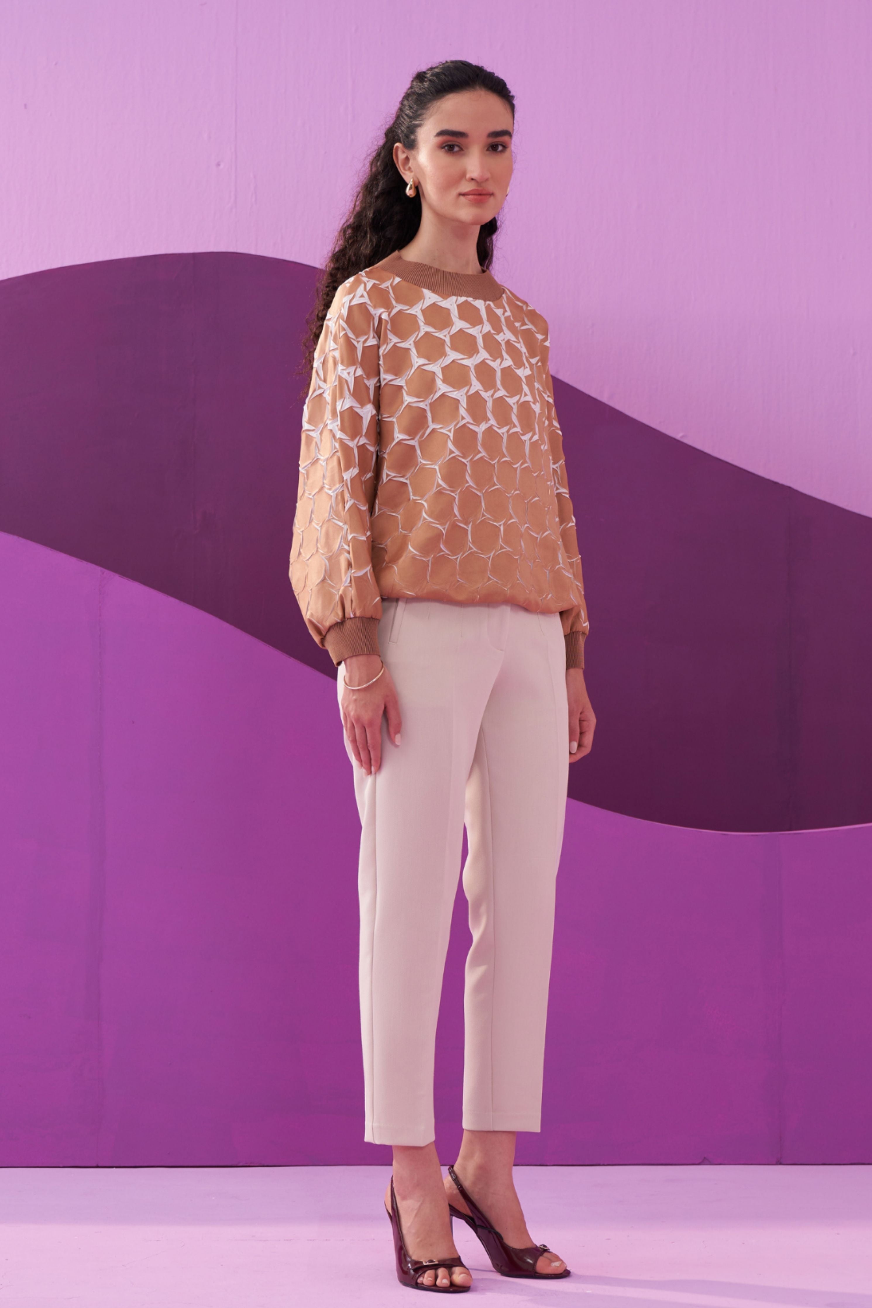 Brown Angna Top