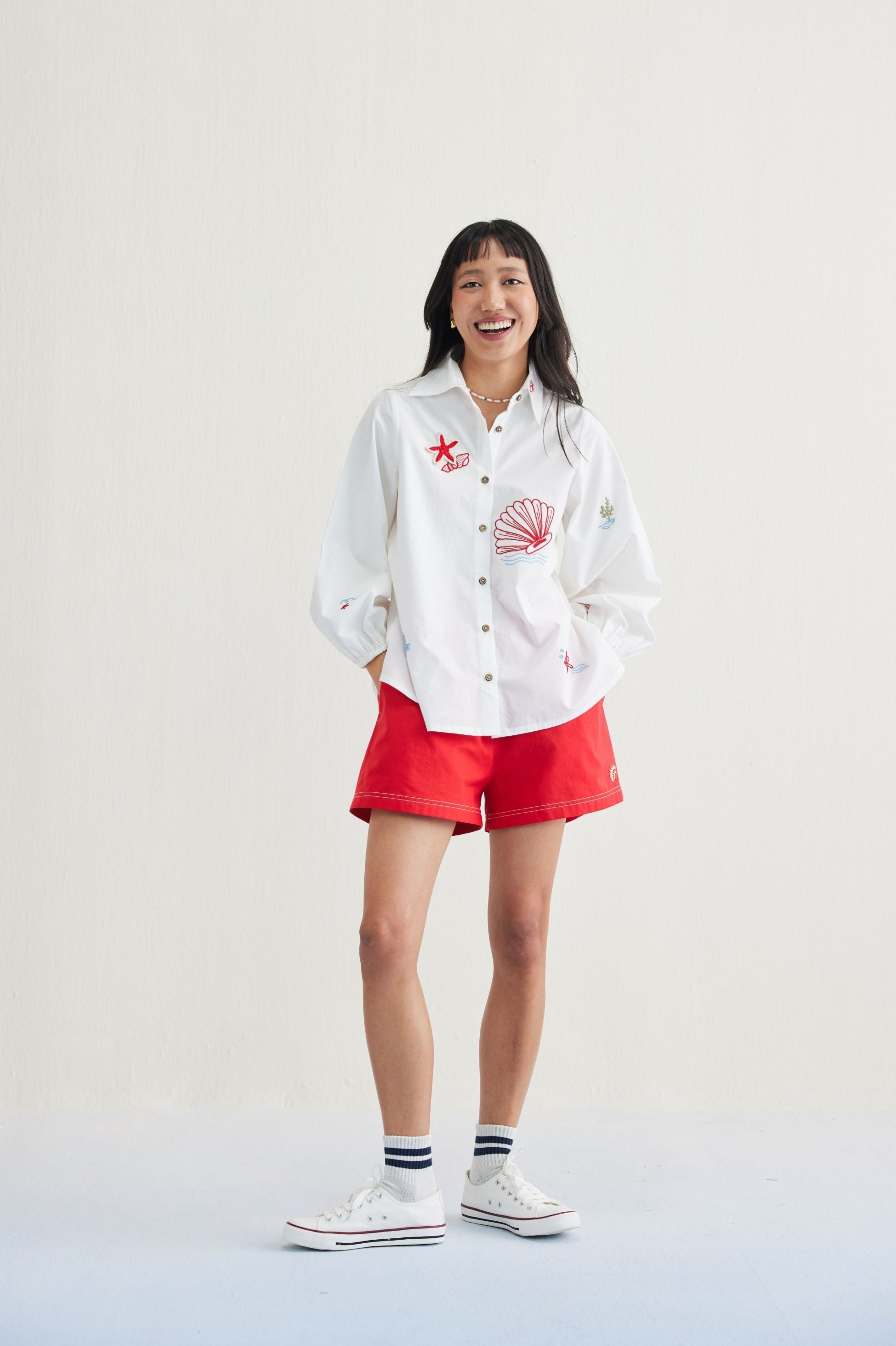 Deepika Reddy In By The Sea Classic Shirt