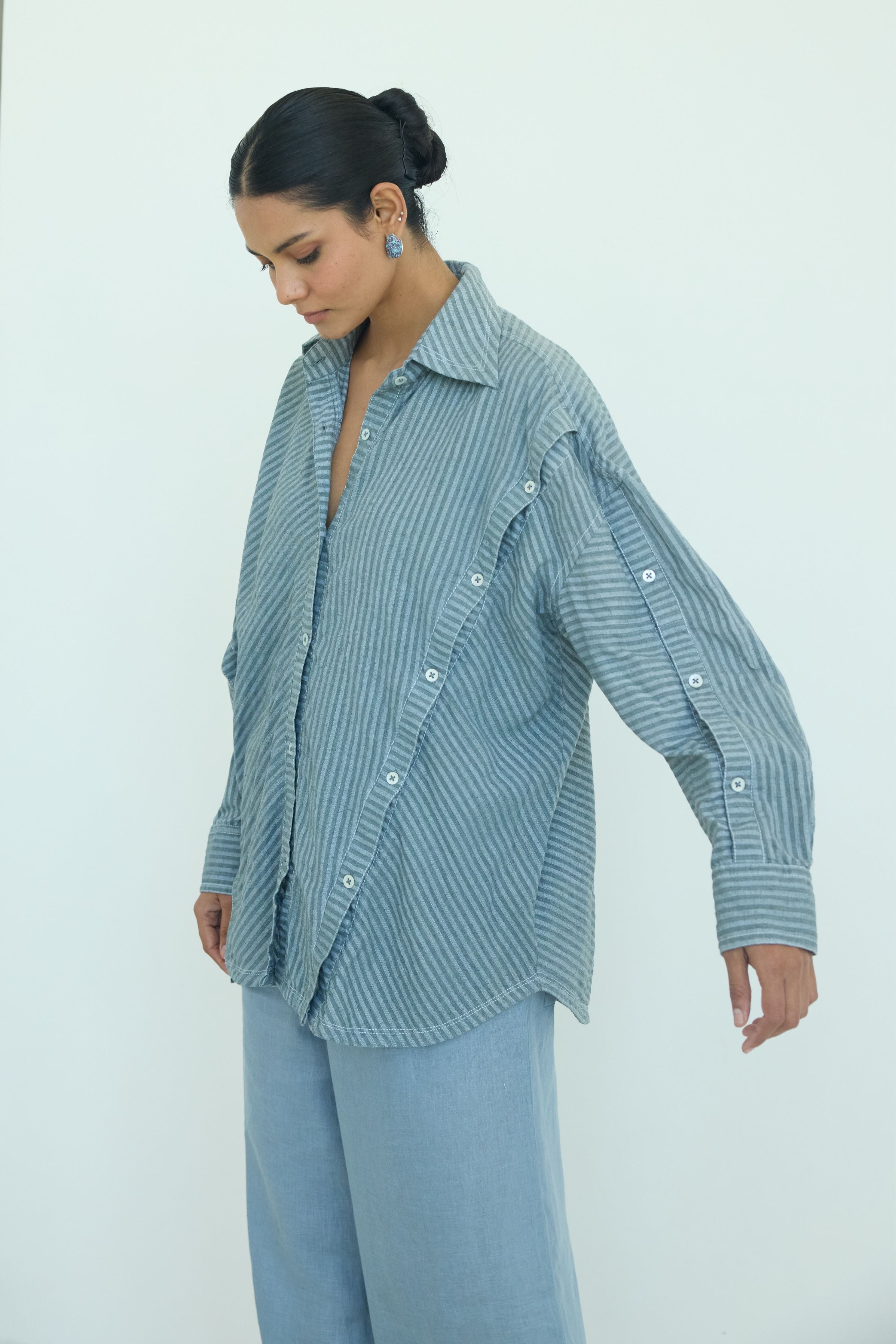 Kelly Bias Back Button Shirt
