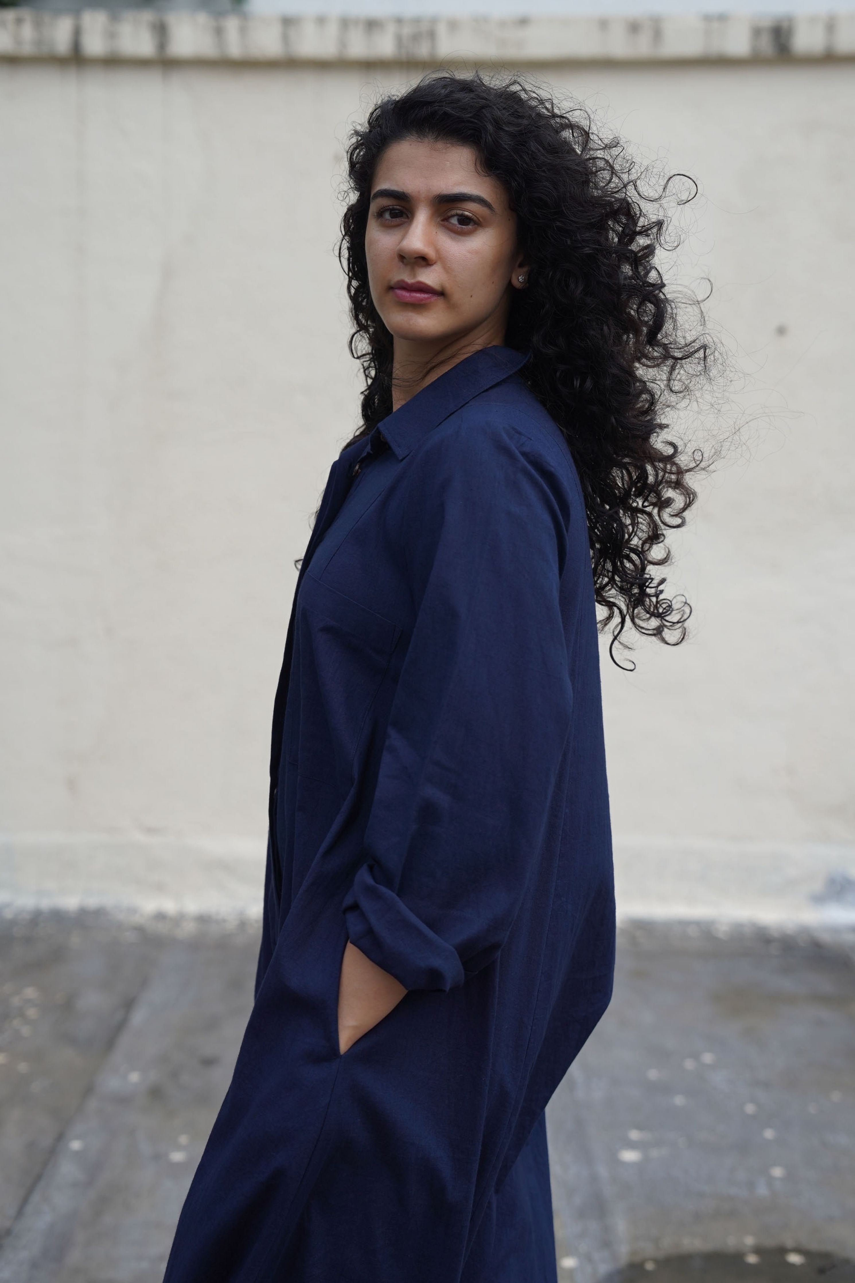 Blue Collar Sleeve Suga Jumpsuit