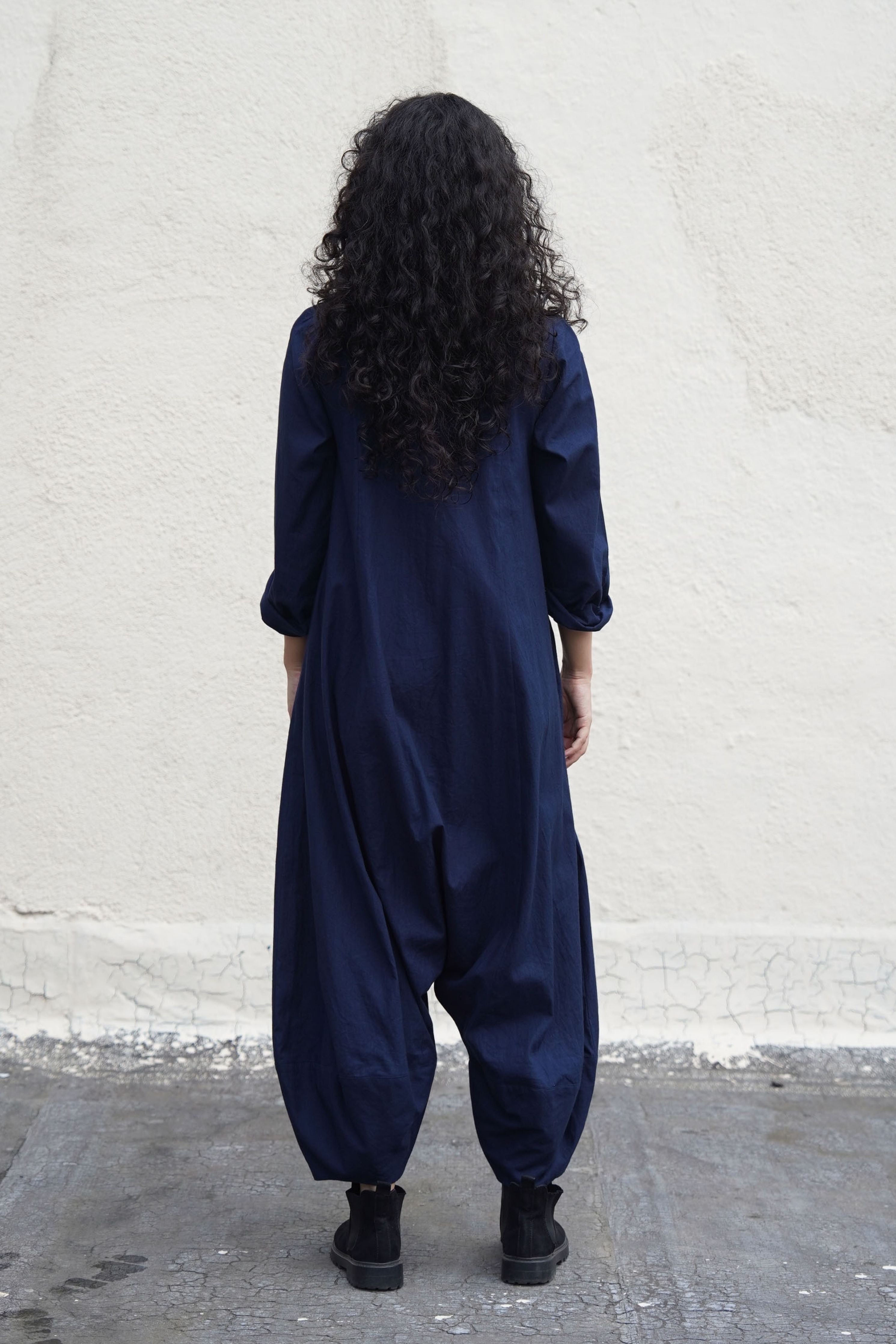 Blue Collar Sleeve Suga Jumpsuit