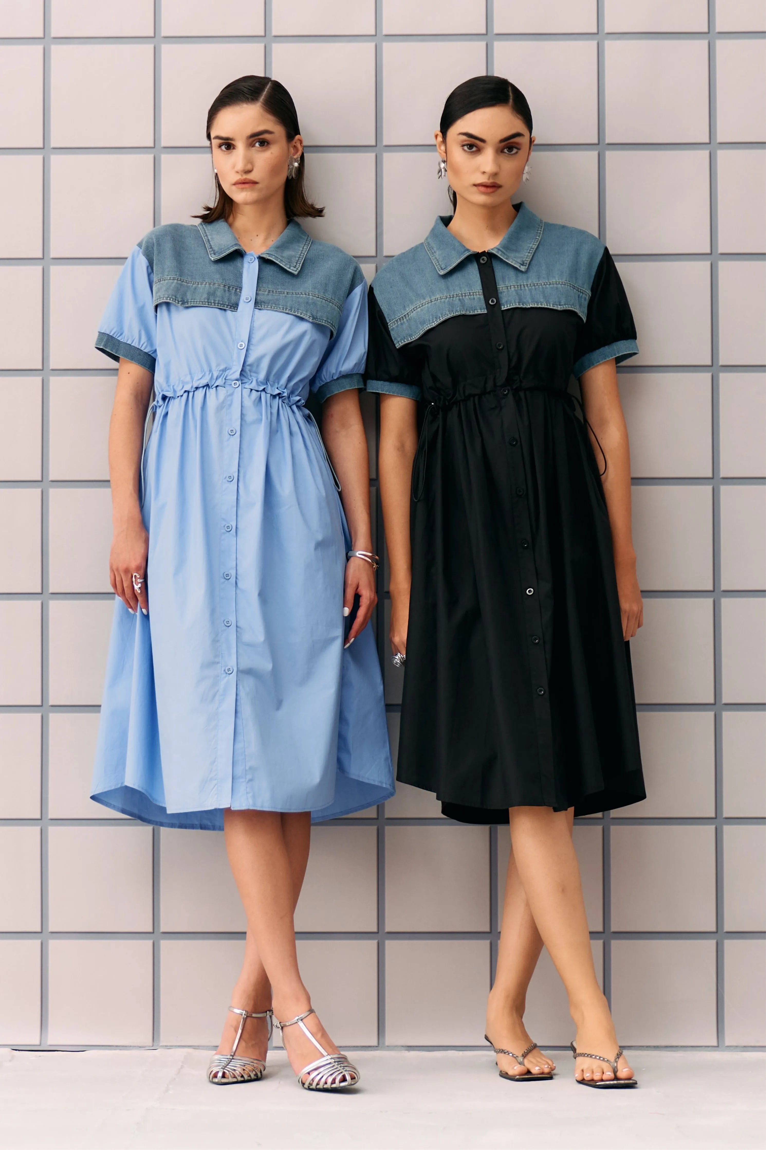 Powder Blue Coron Dress
