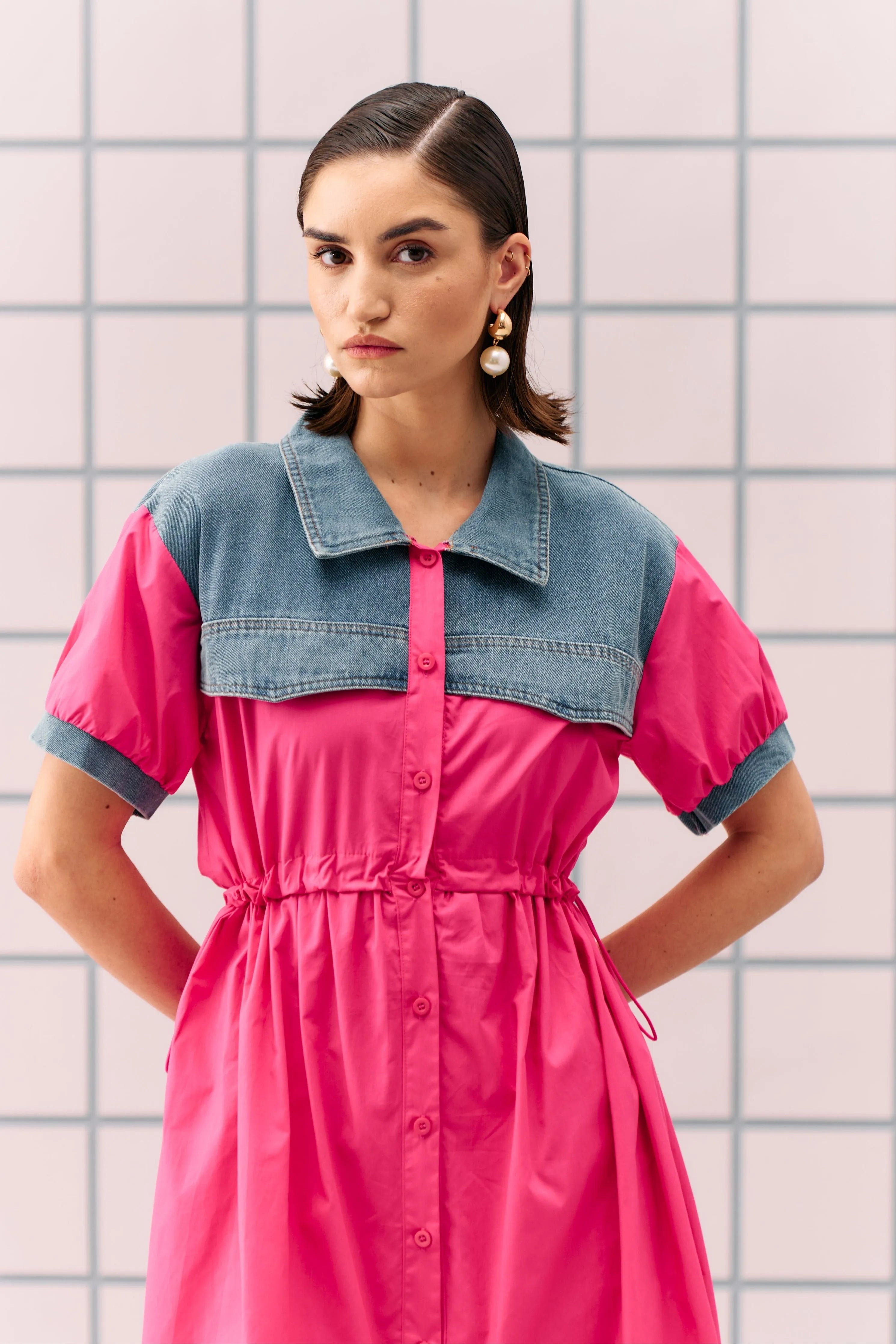 Fuscia Coron Dress