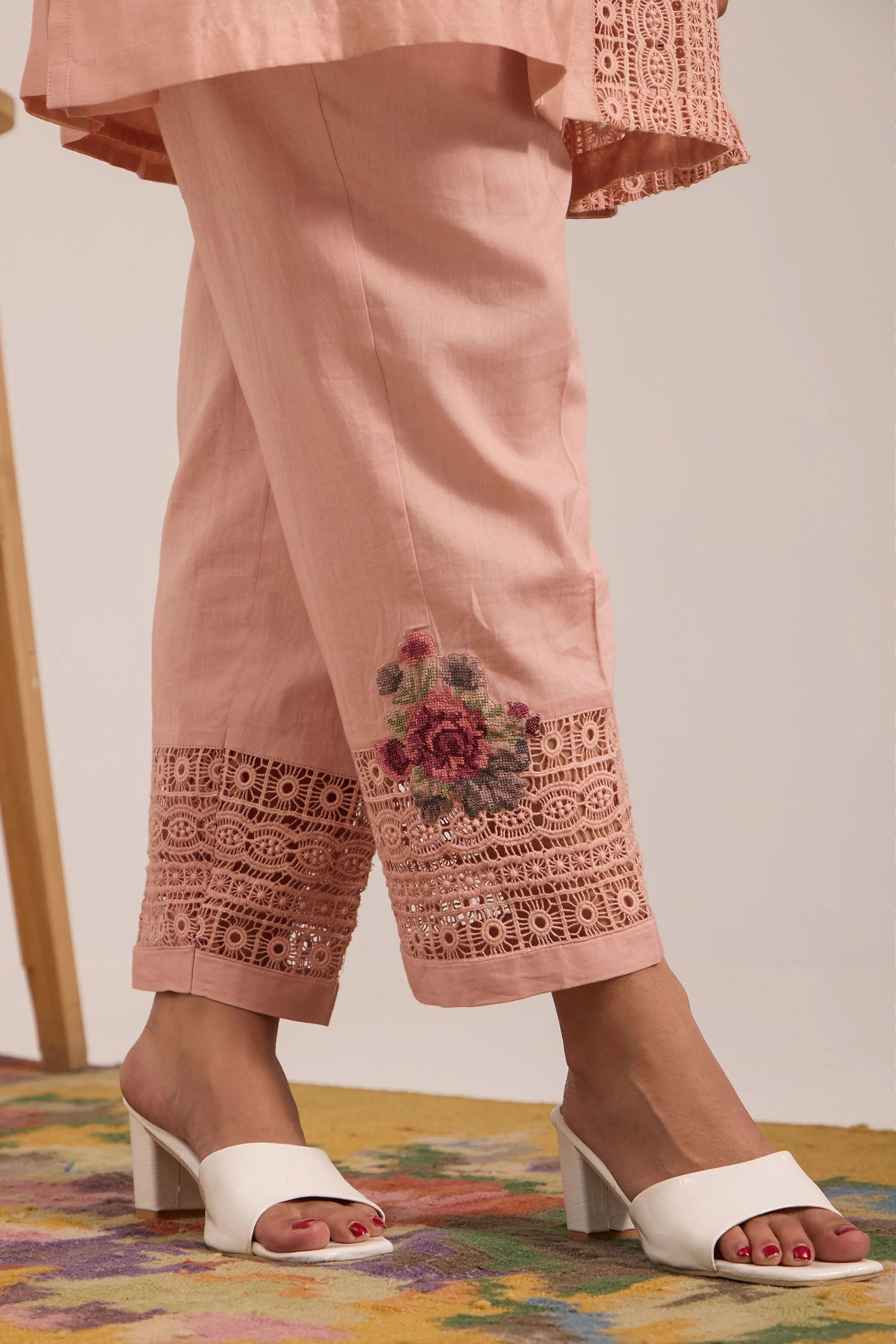 Pink Collar Co-Ord Set