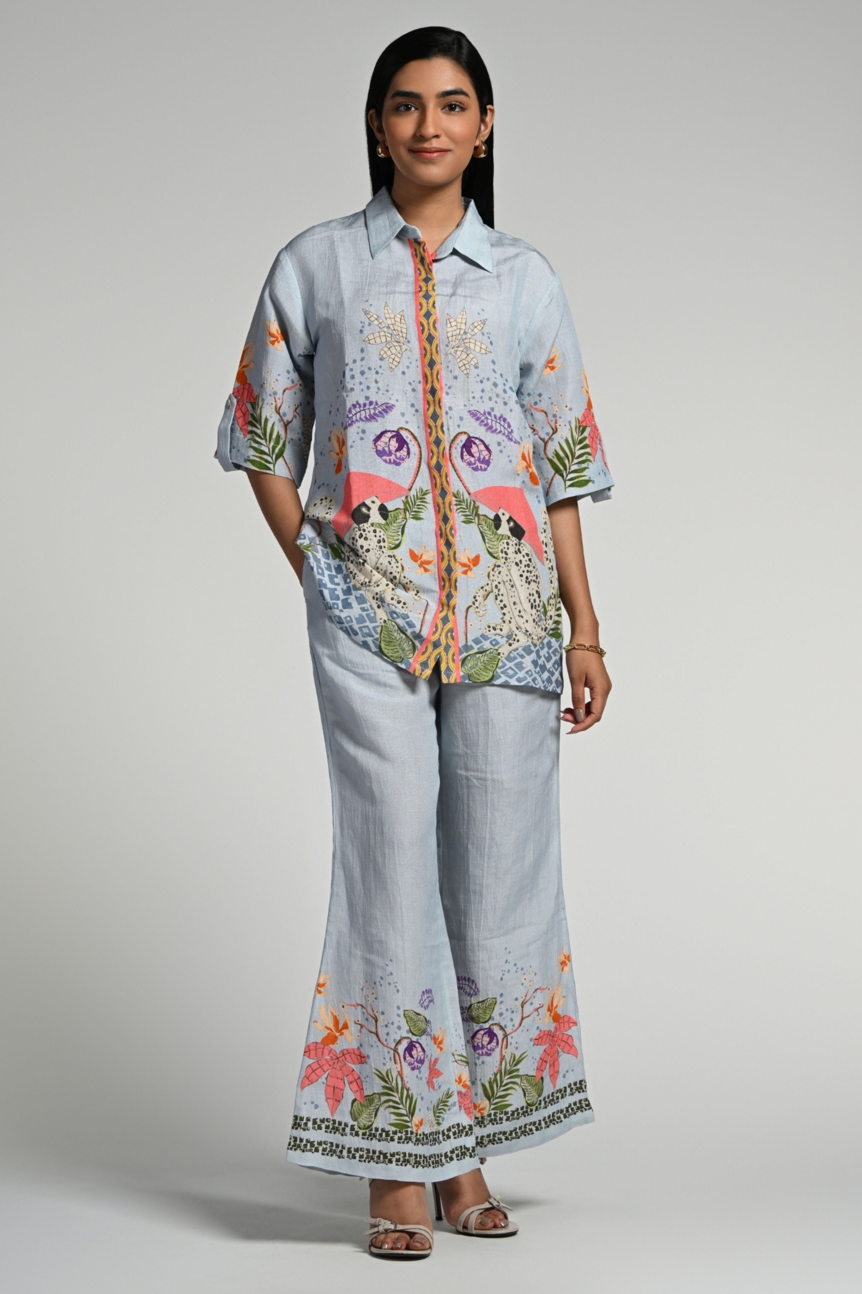 Monkey Pop Linen Coord Set