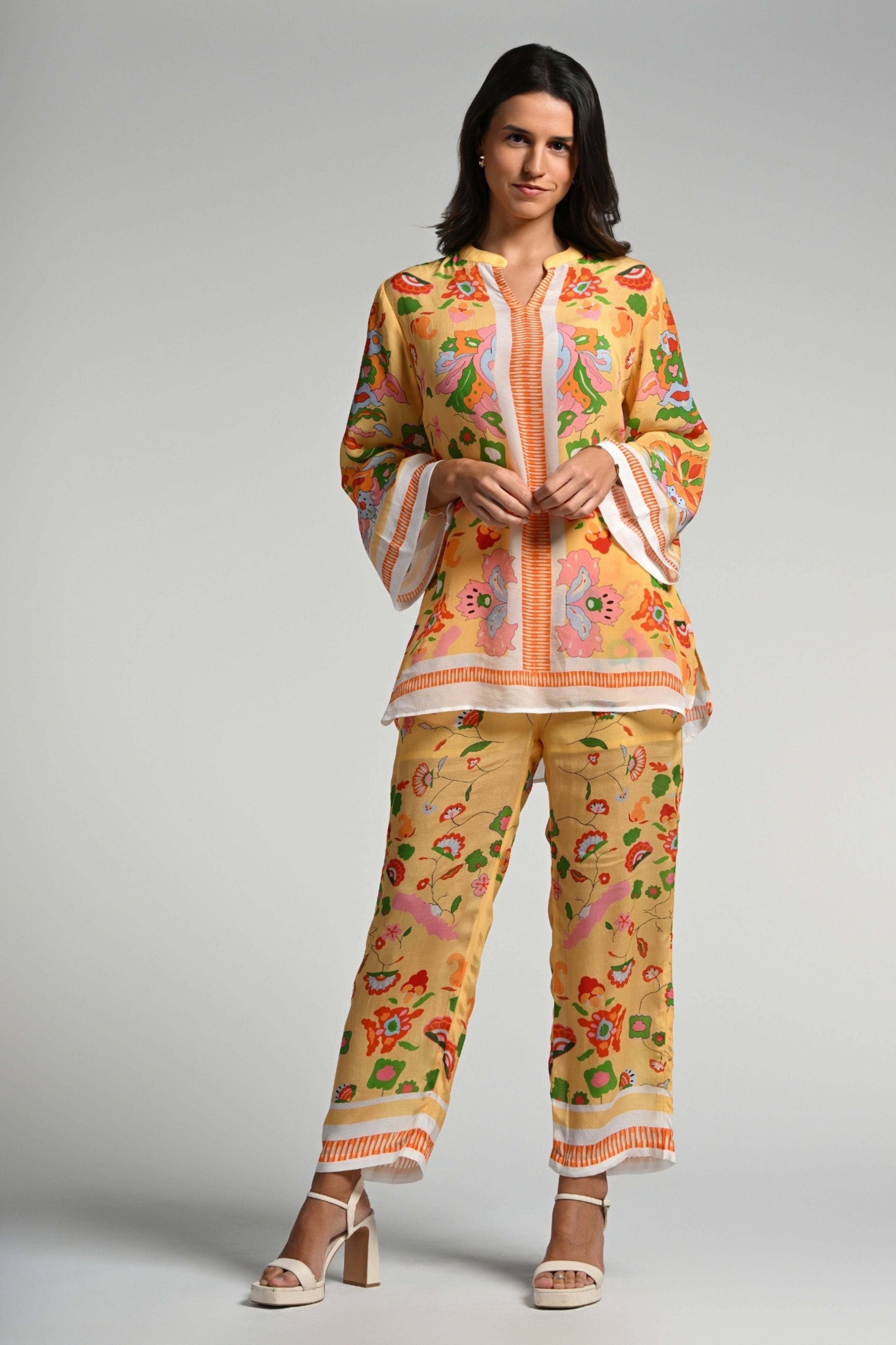 Floral Utopia Tunic Set