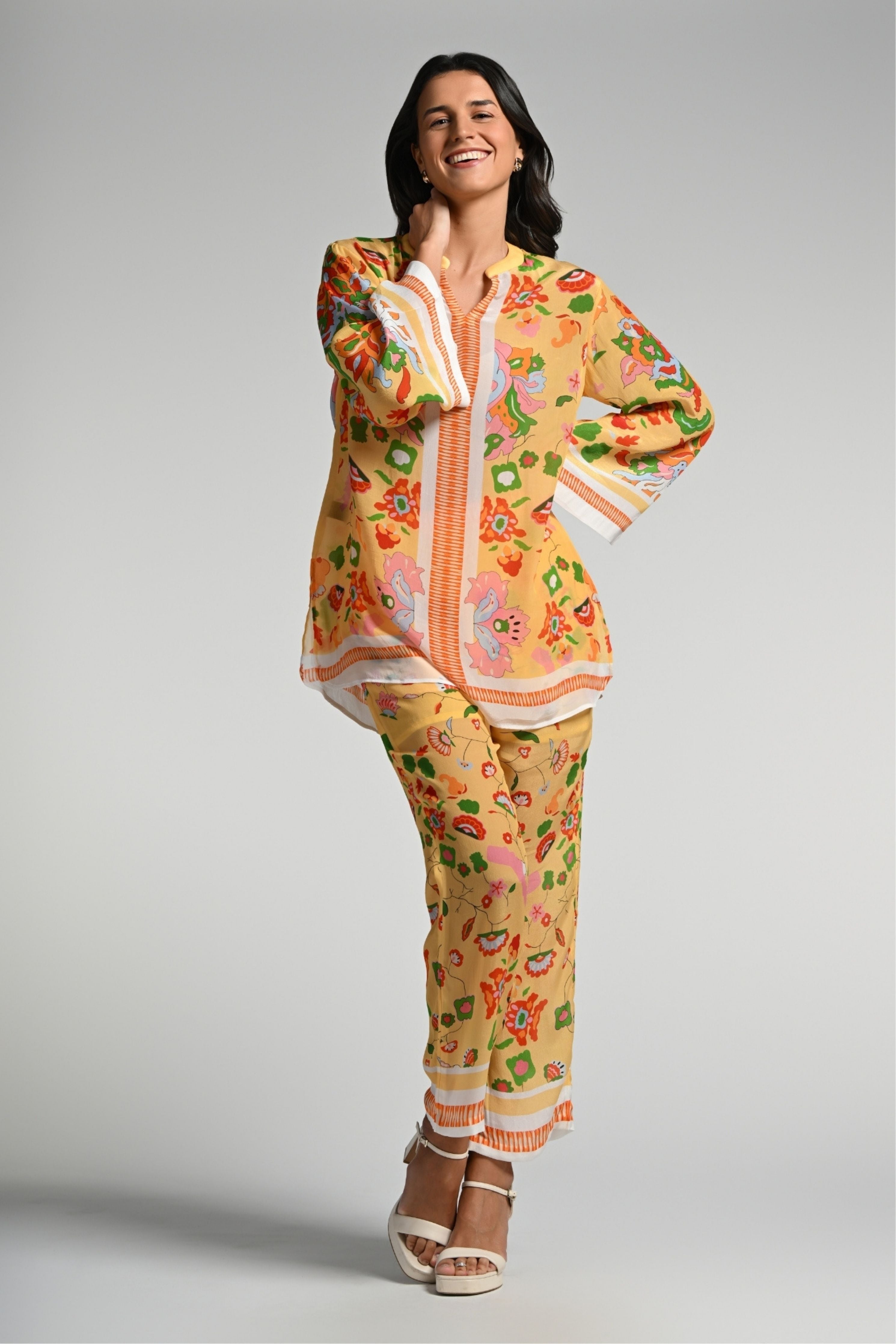 Floral Utopia Tunic Set