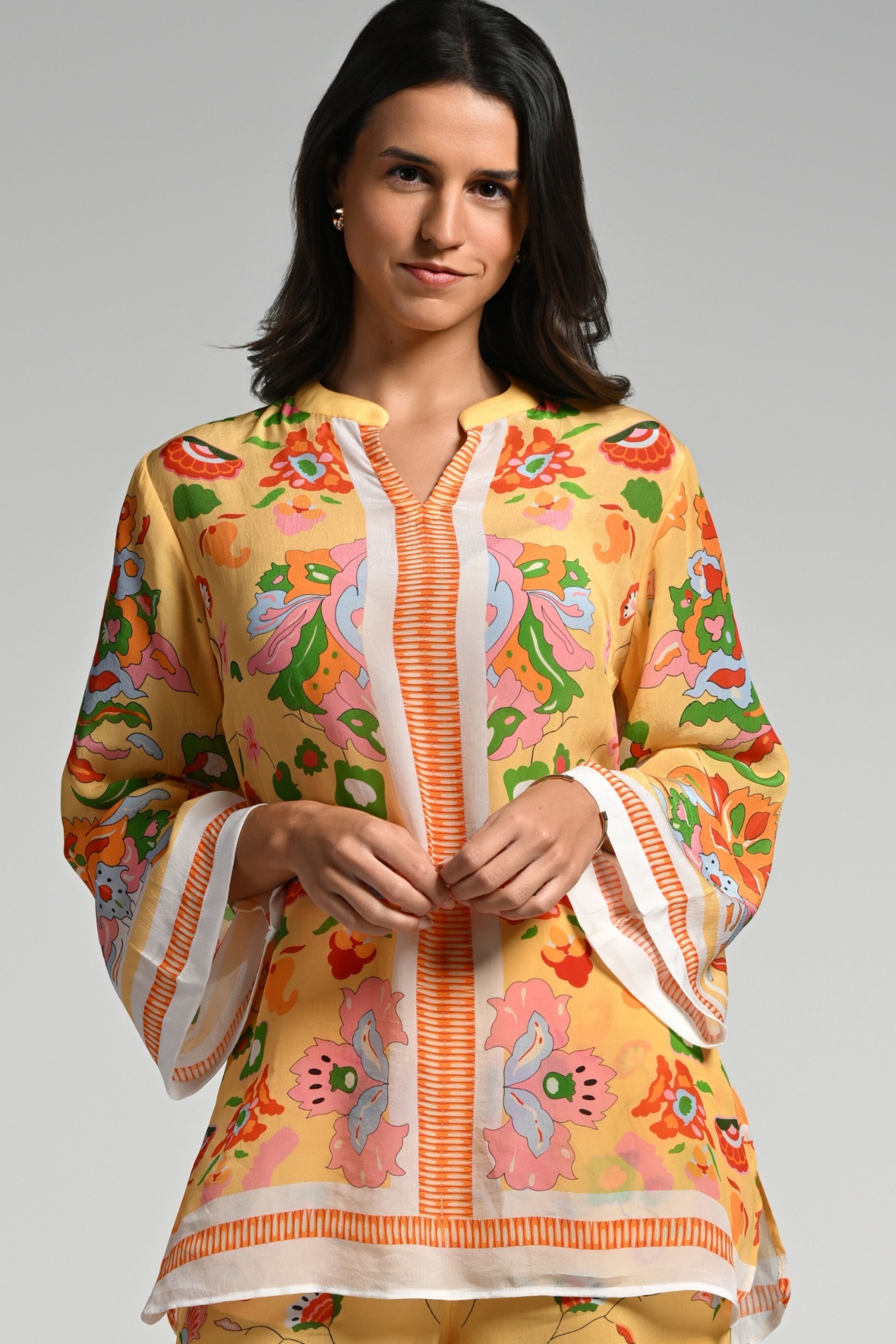 Floral Utopia Tunic Set
