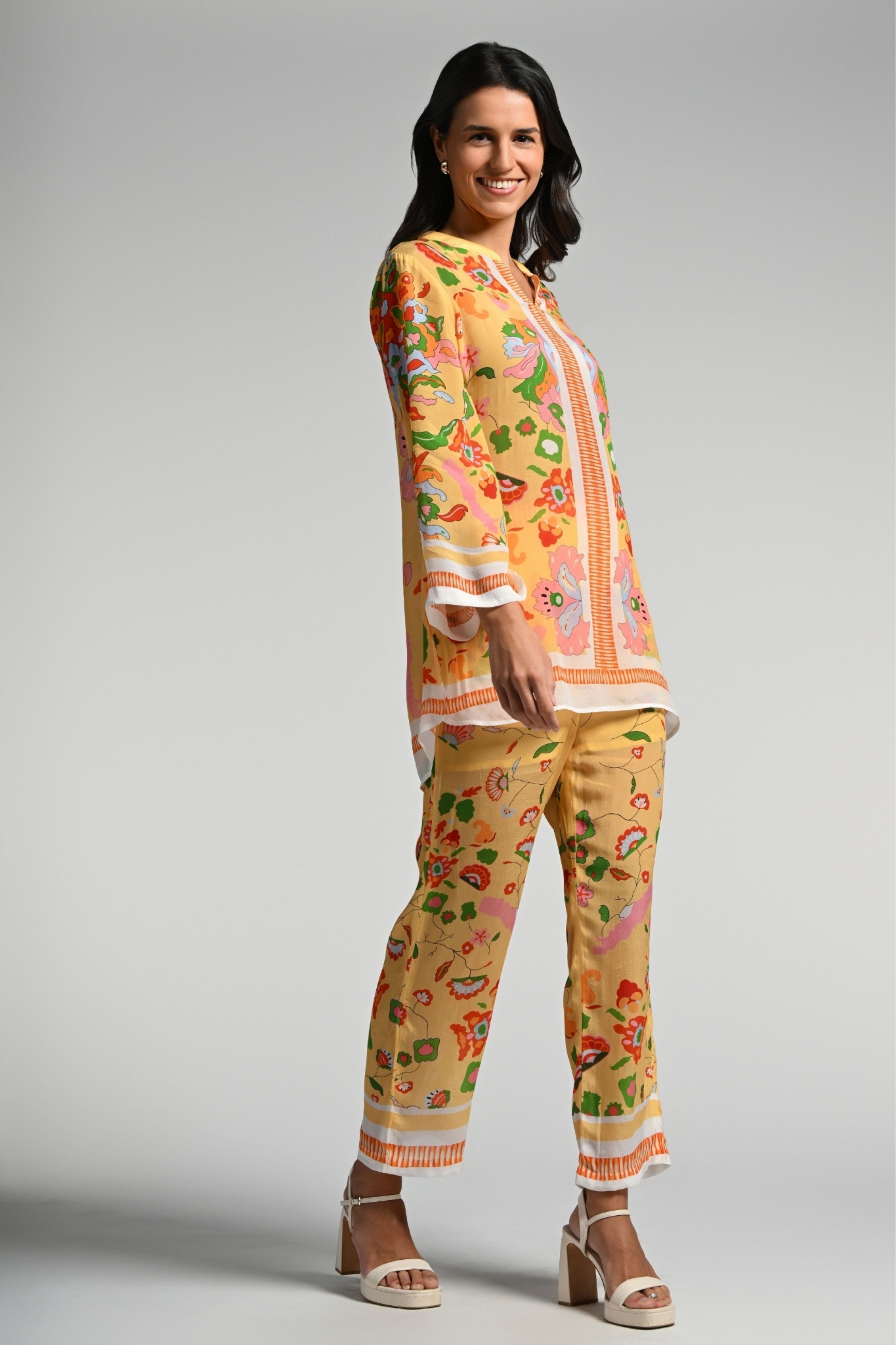 Floral Utopia Tunic Set