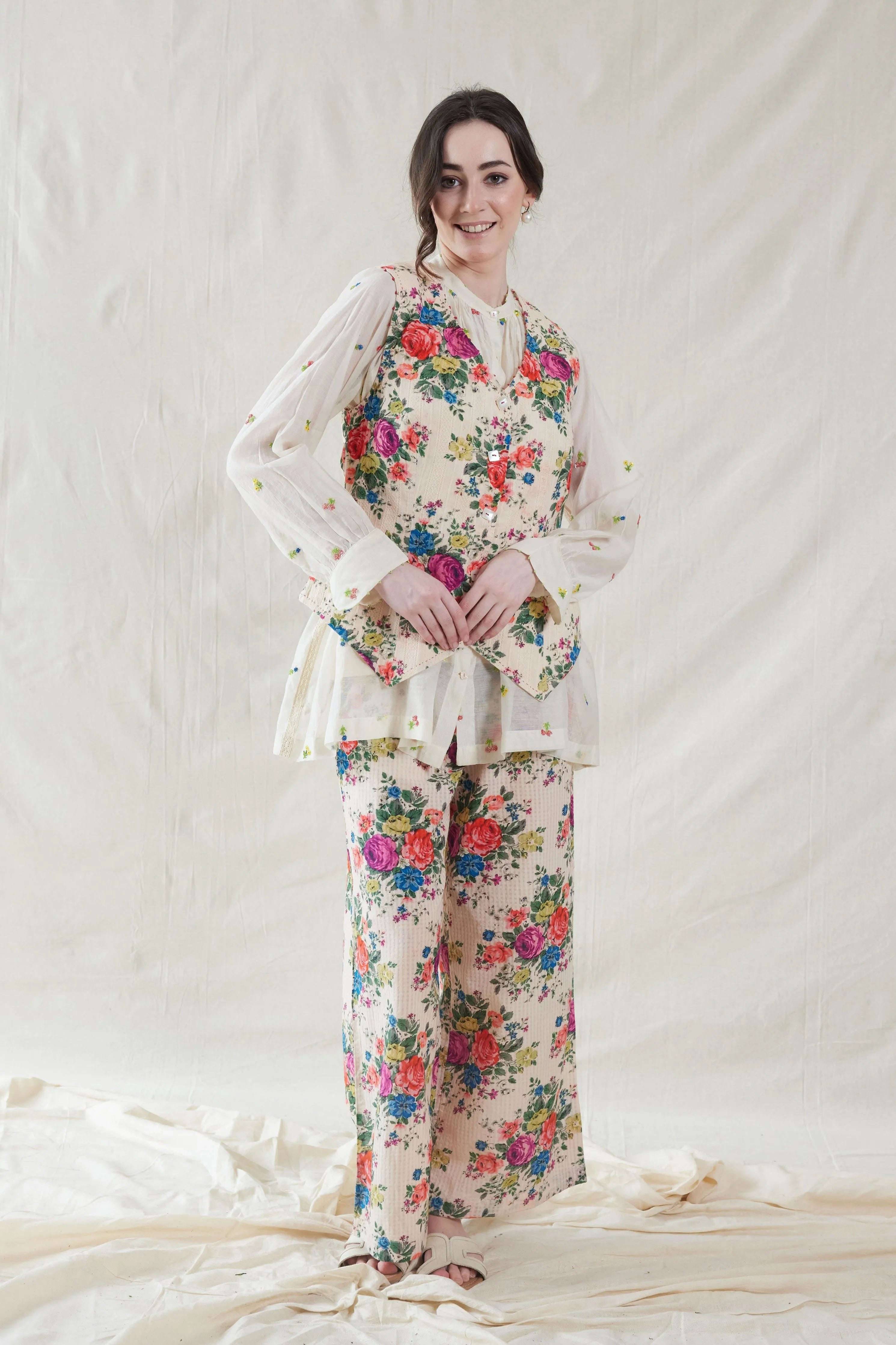 Hand Woven Cotton Silk Bottom