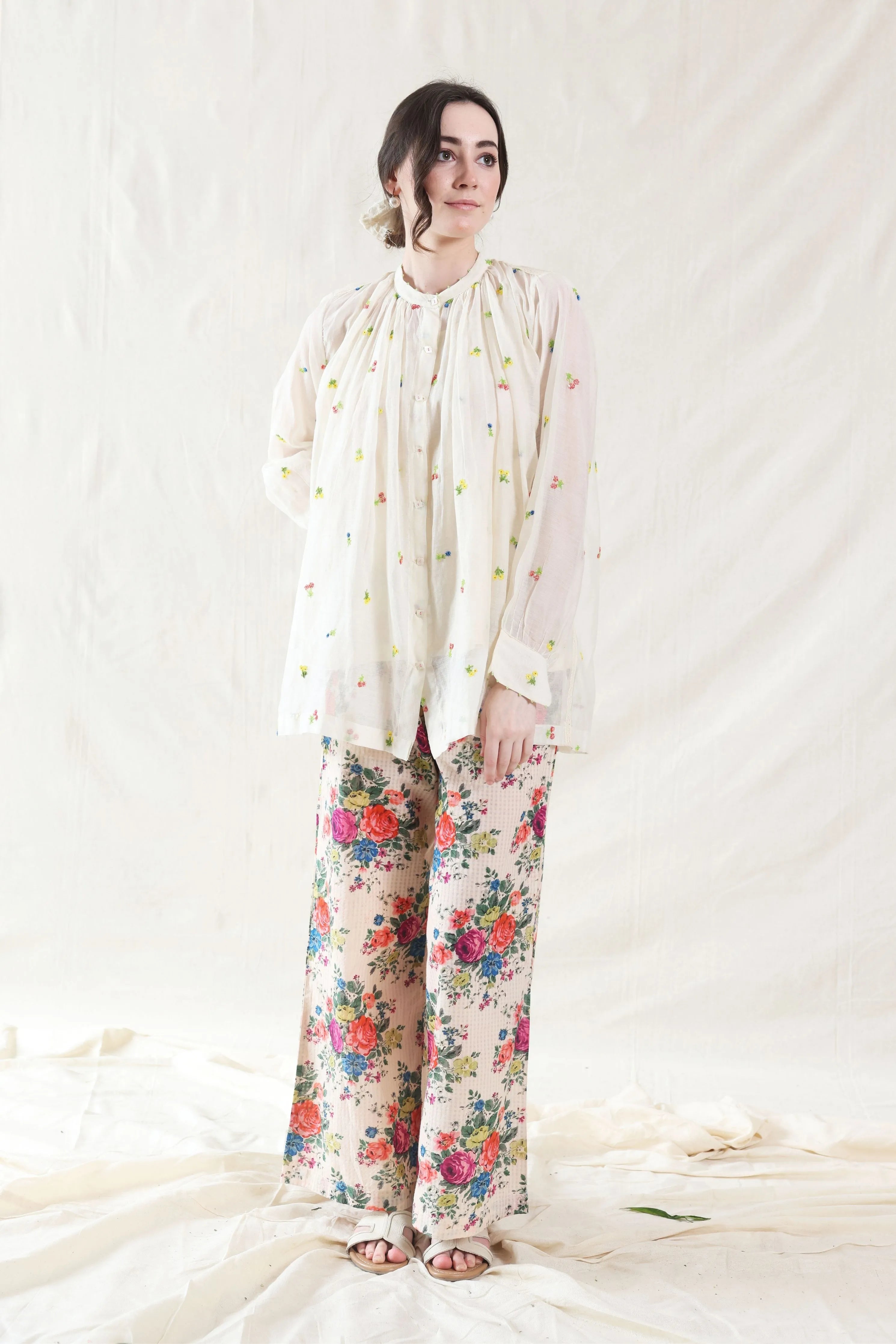 Hand Woven Cotton Silk Bottom