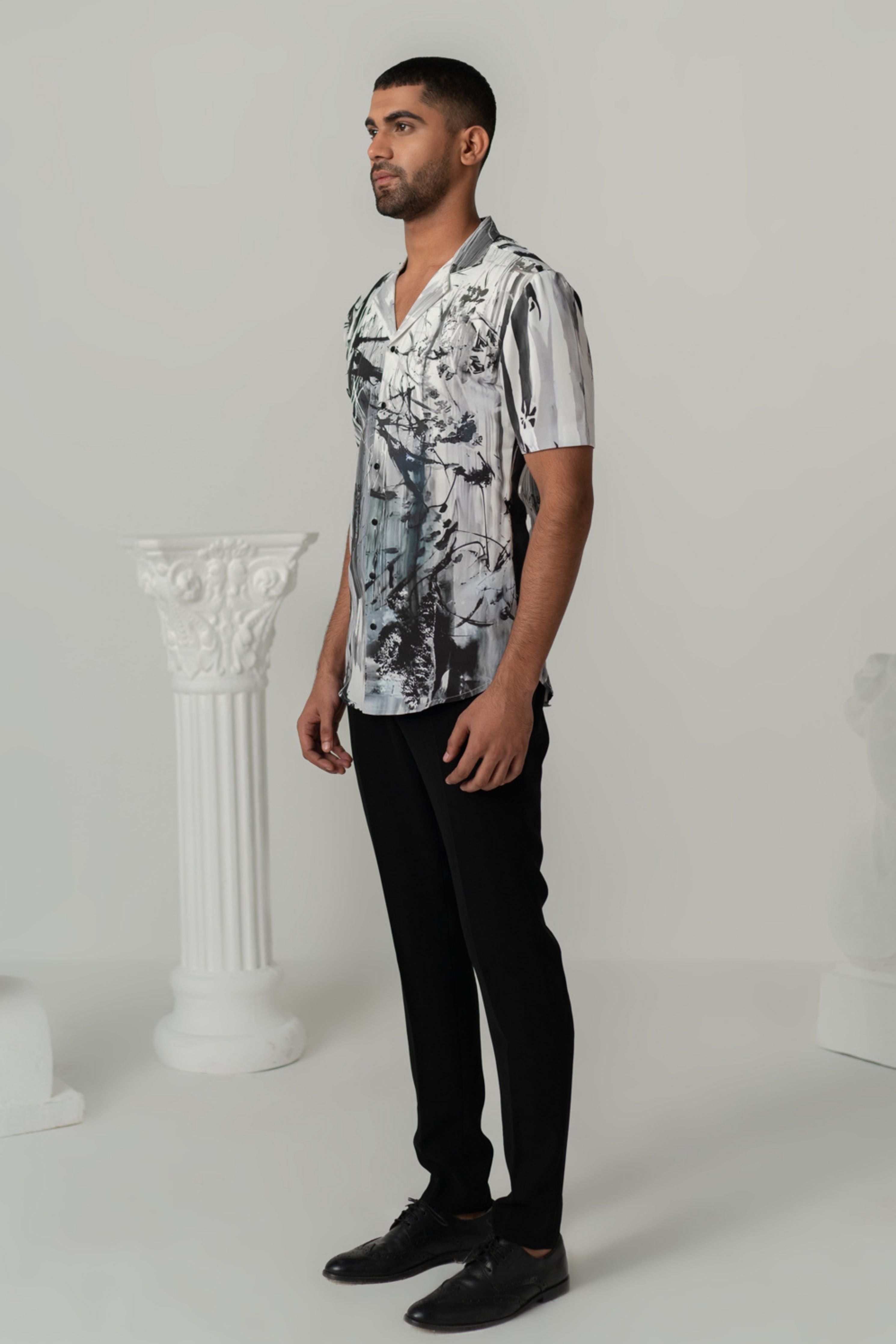 Charcoal Bloom Shirt