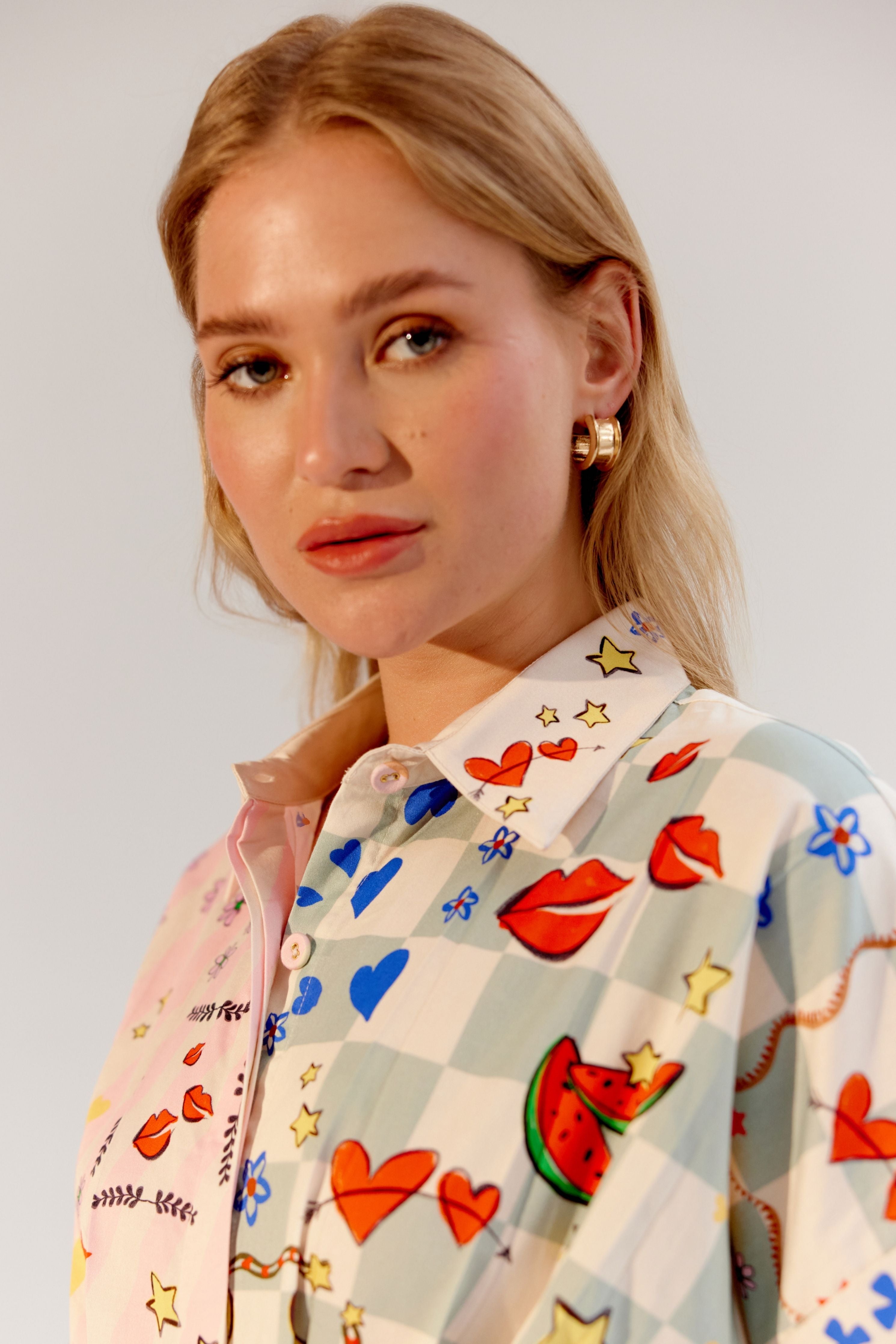 Boardgame Coral Midi Dress