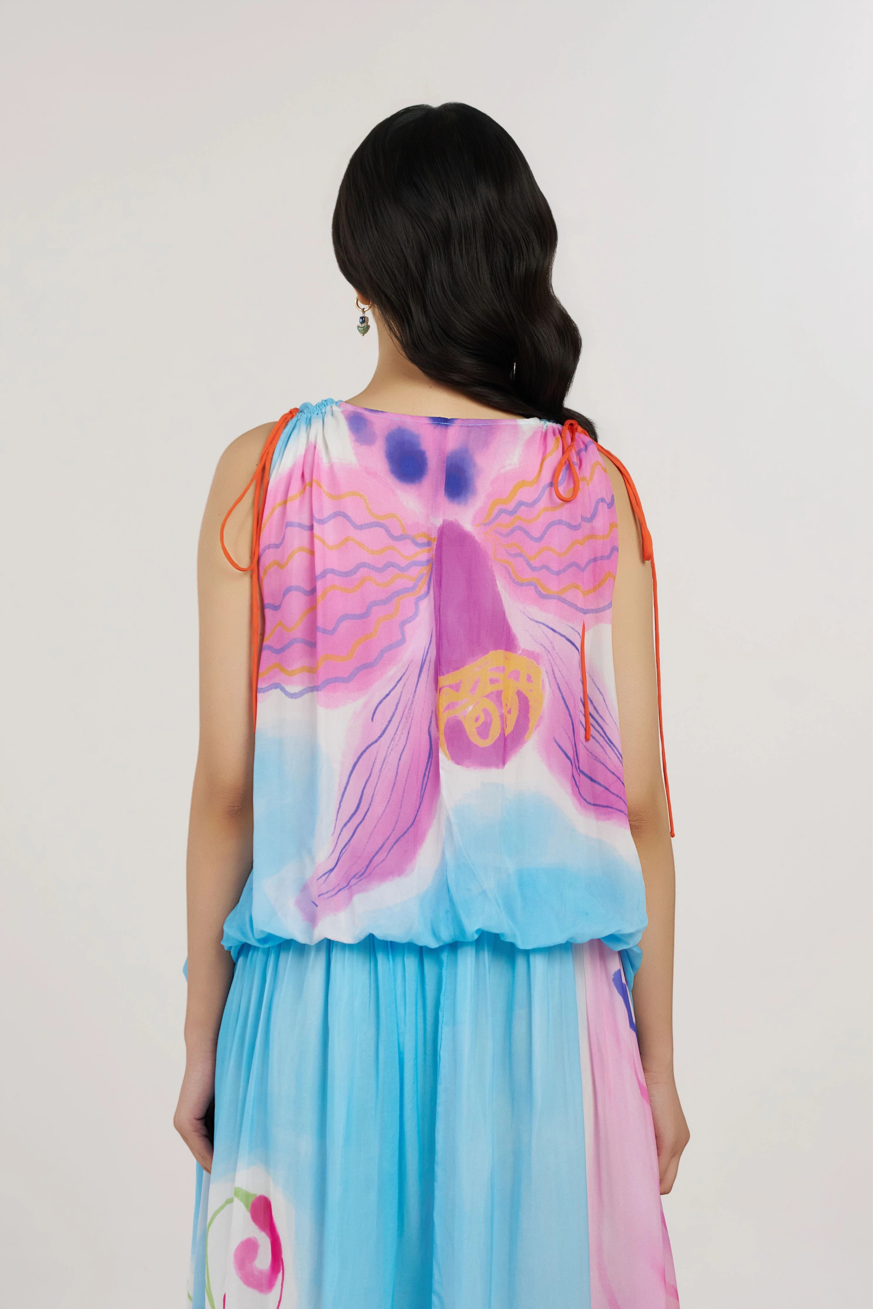 Blue Bibble Maxi Dress