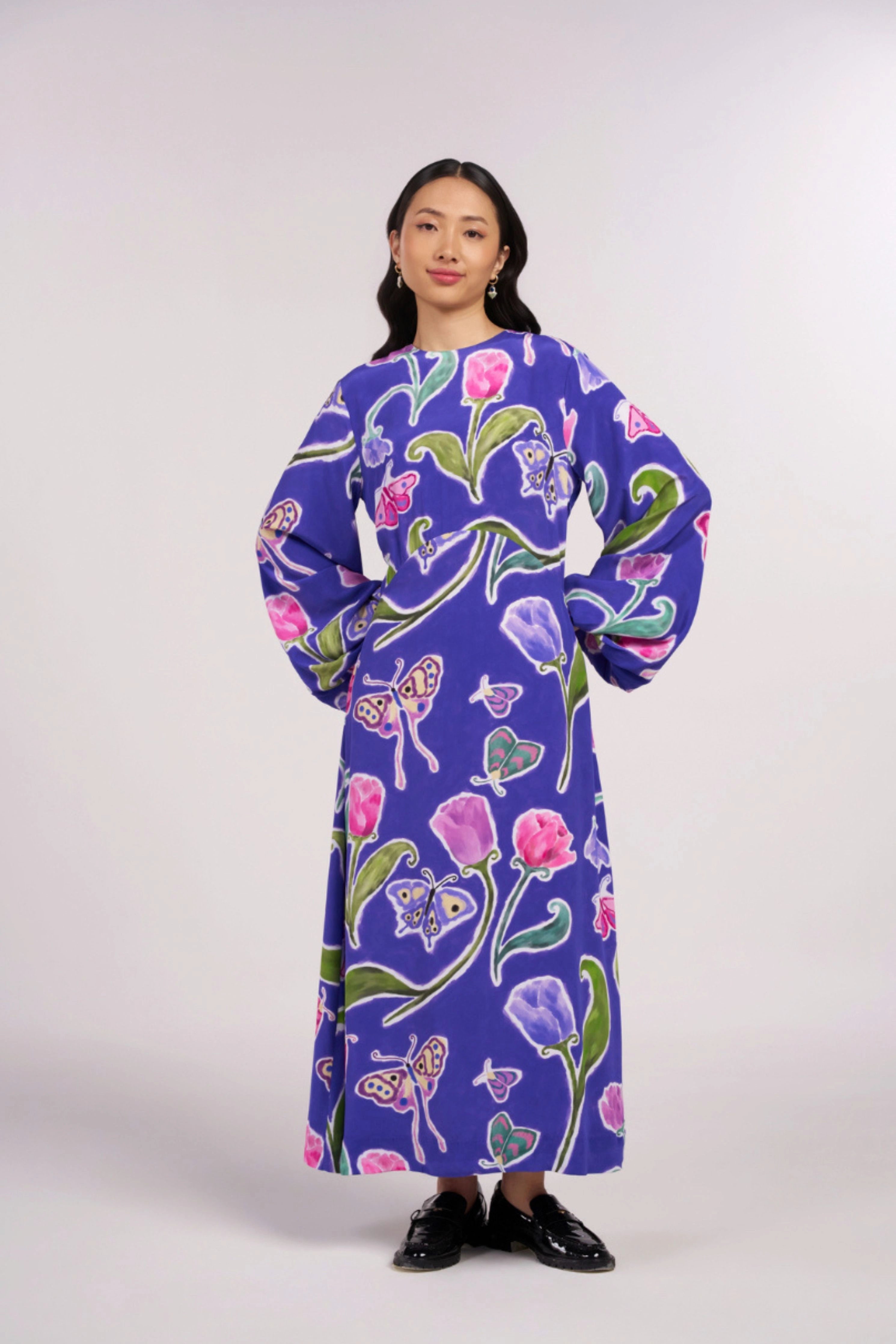 Midnight Tulip Maxi Dress