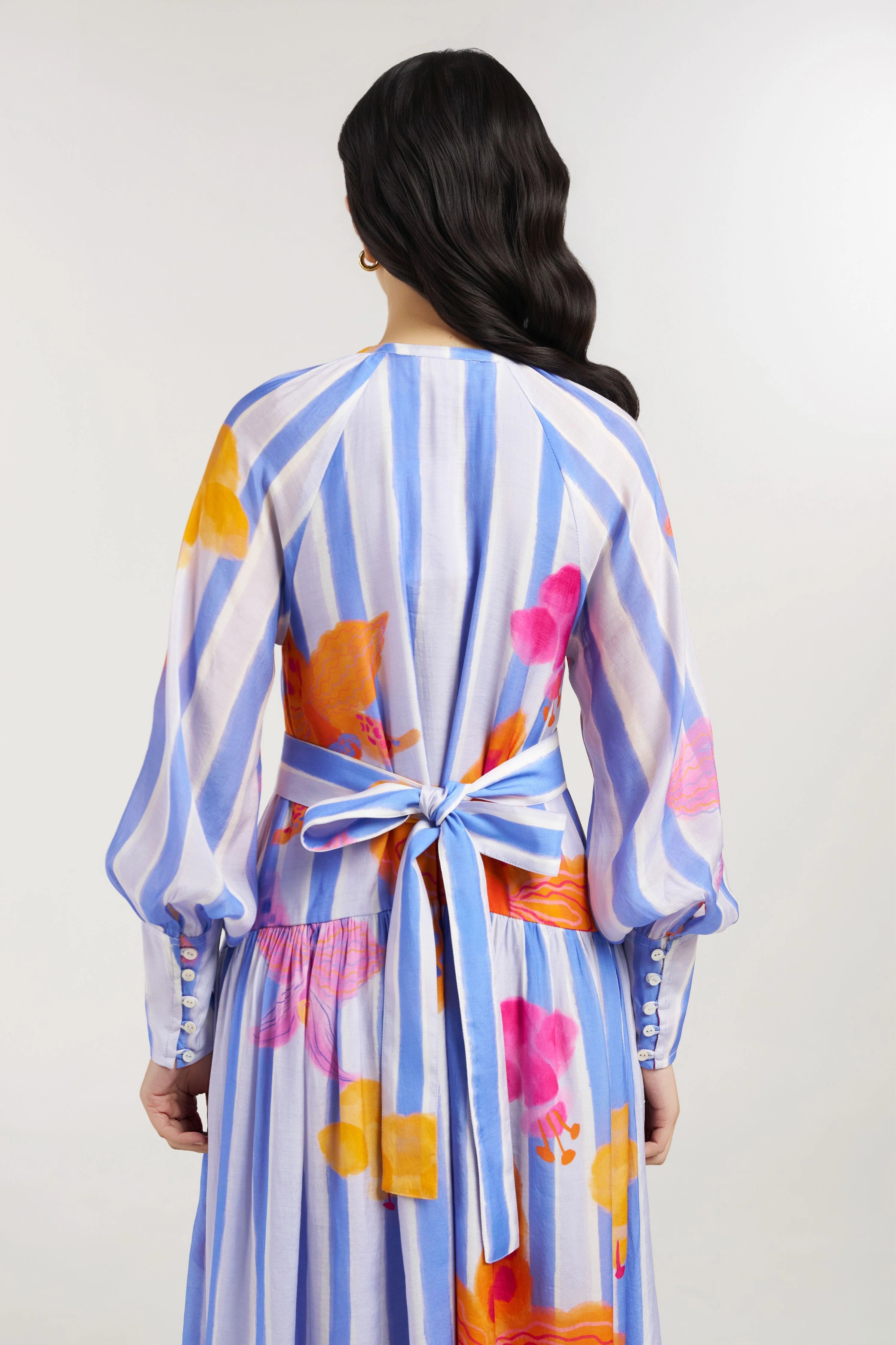 Periwinkle Maxi Shirt Dress