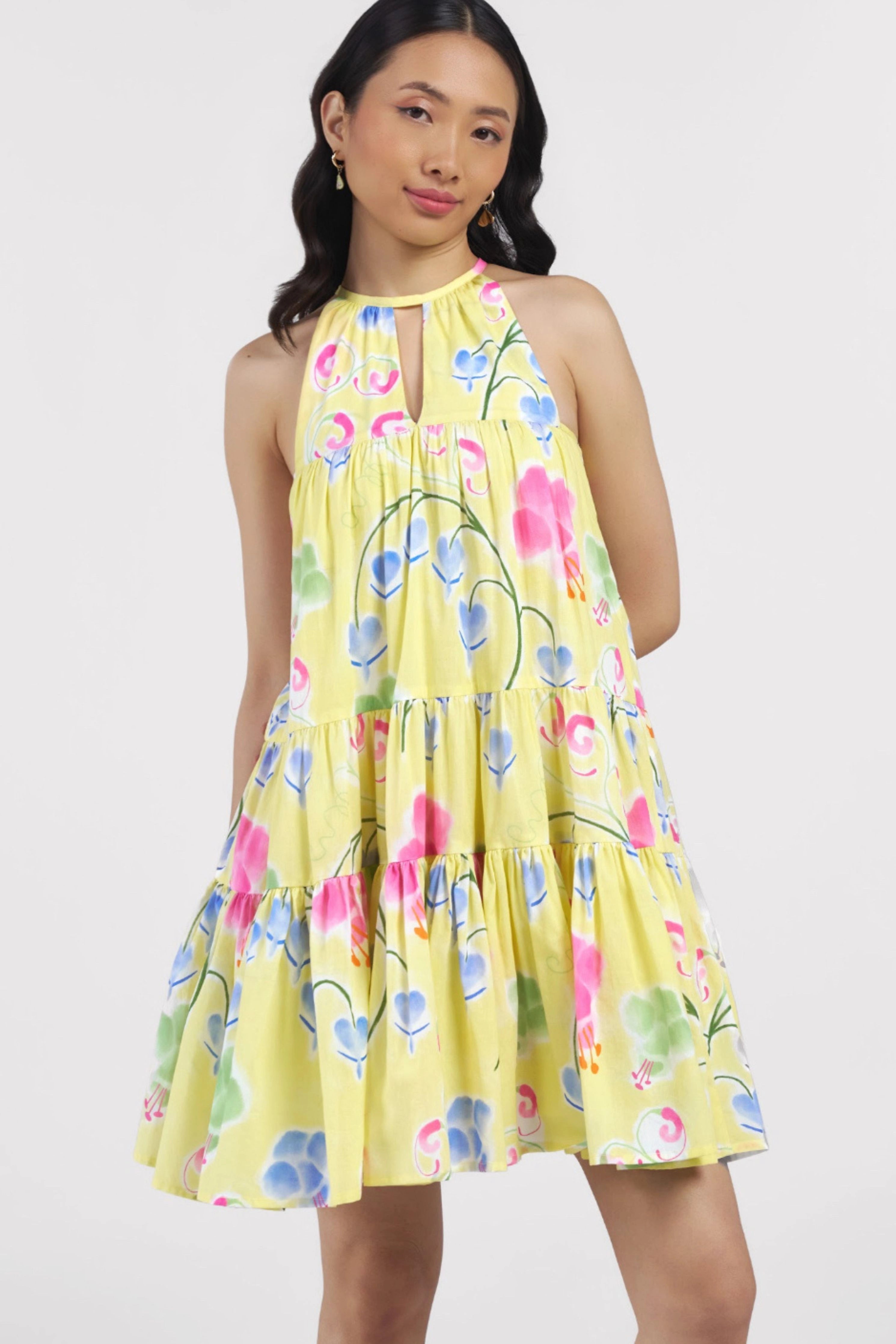 Lemon Tart Short Tired Dress