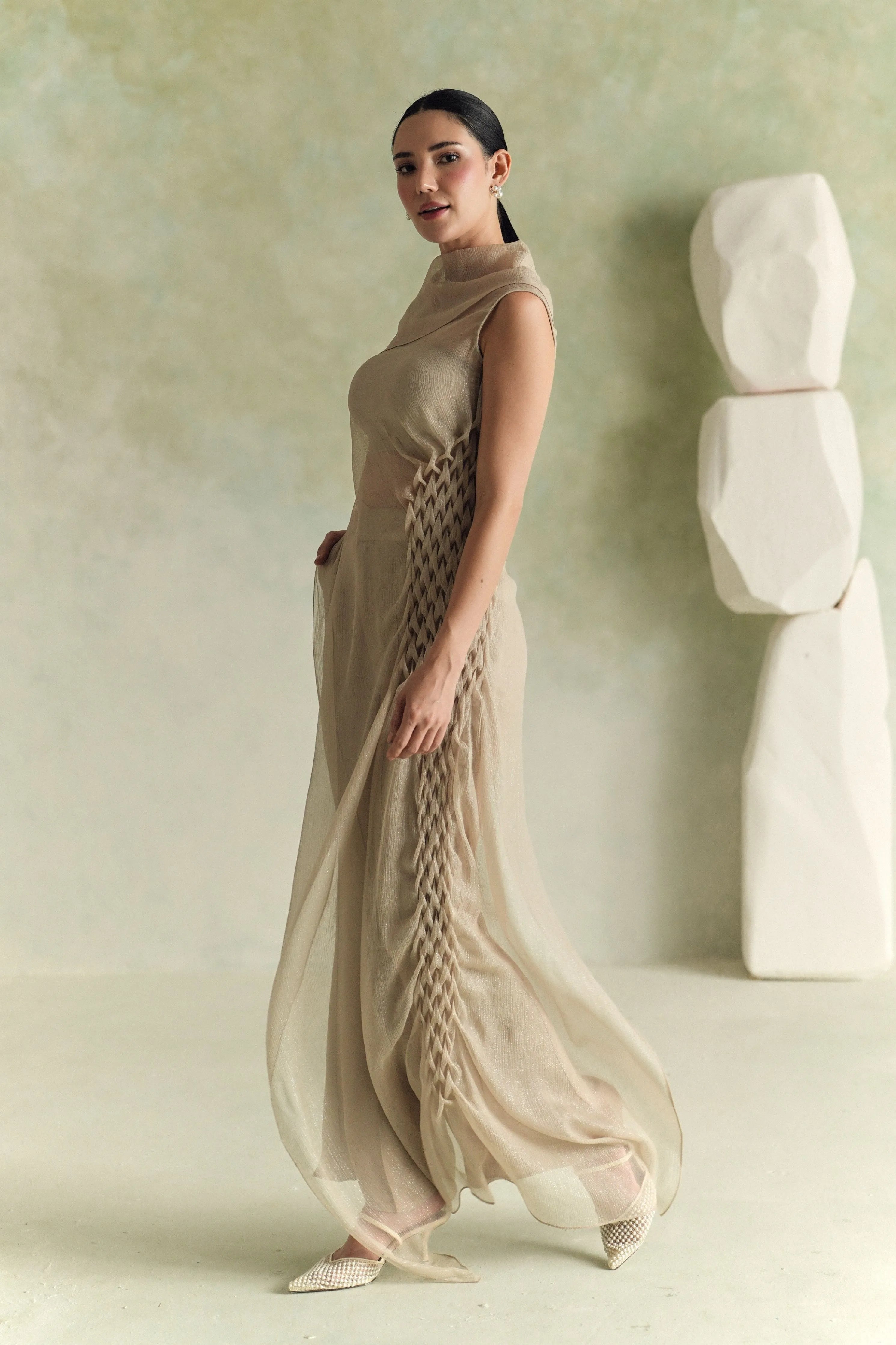 Champagne Sculpt Co-Ord Set