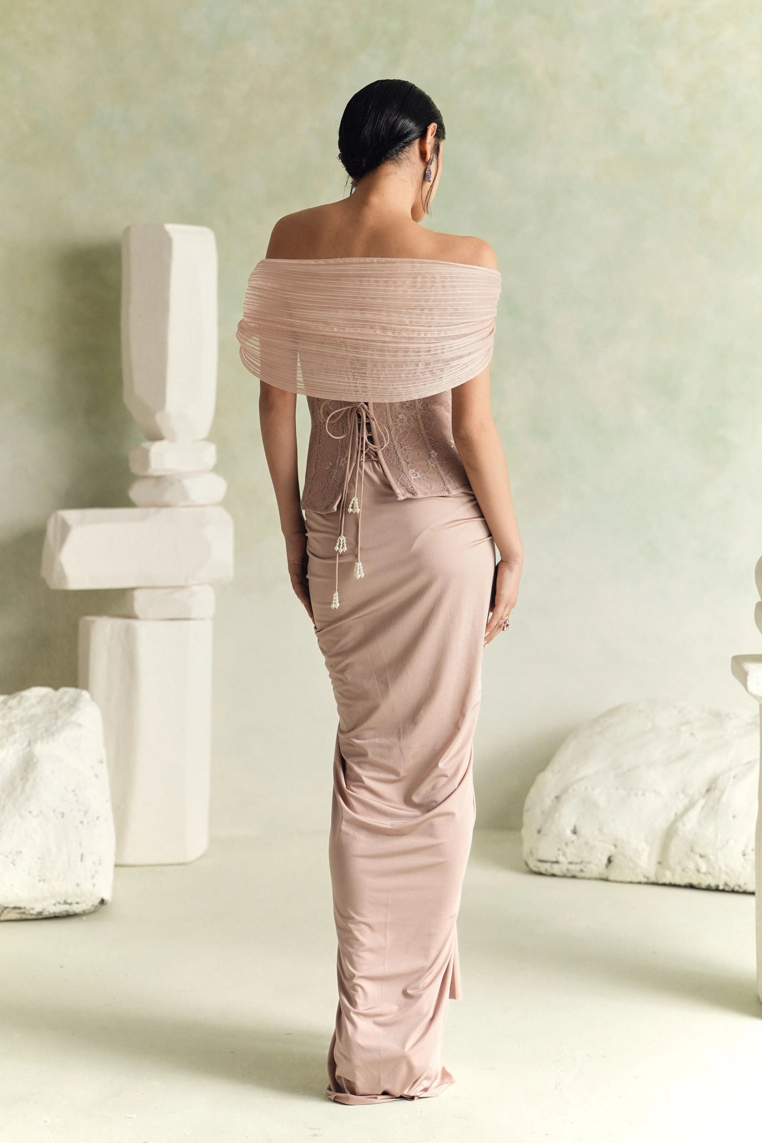 Chianti Draped Saree Set
