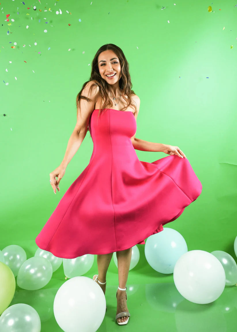 Malaika Arora in Fuchsia Dress