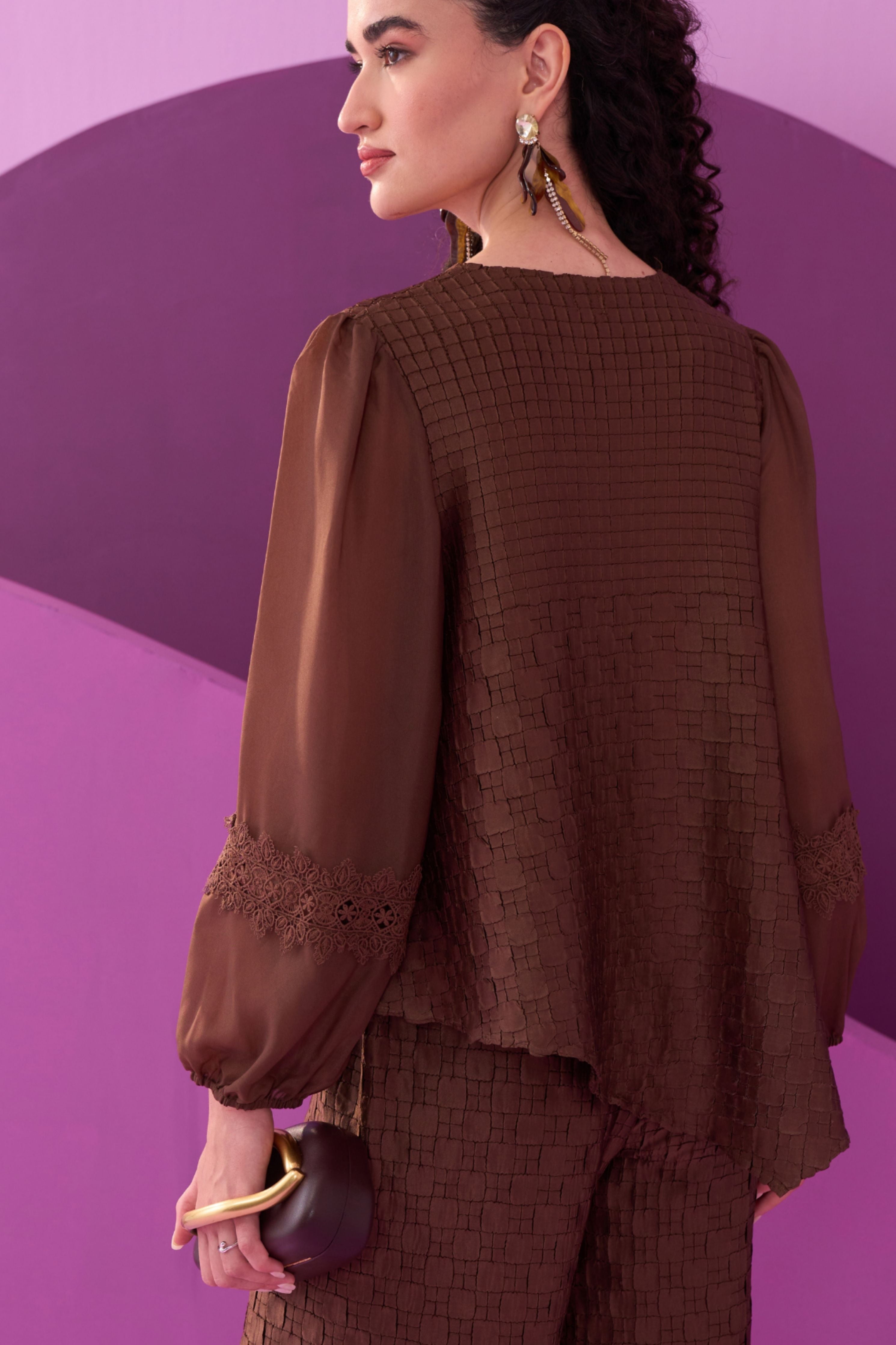 Dark Brown Alexa Co-Ord Set