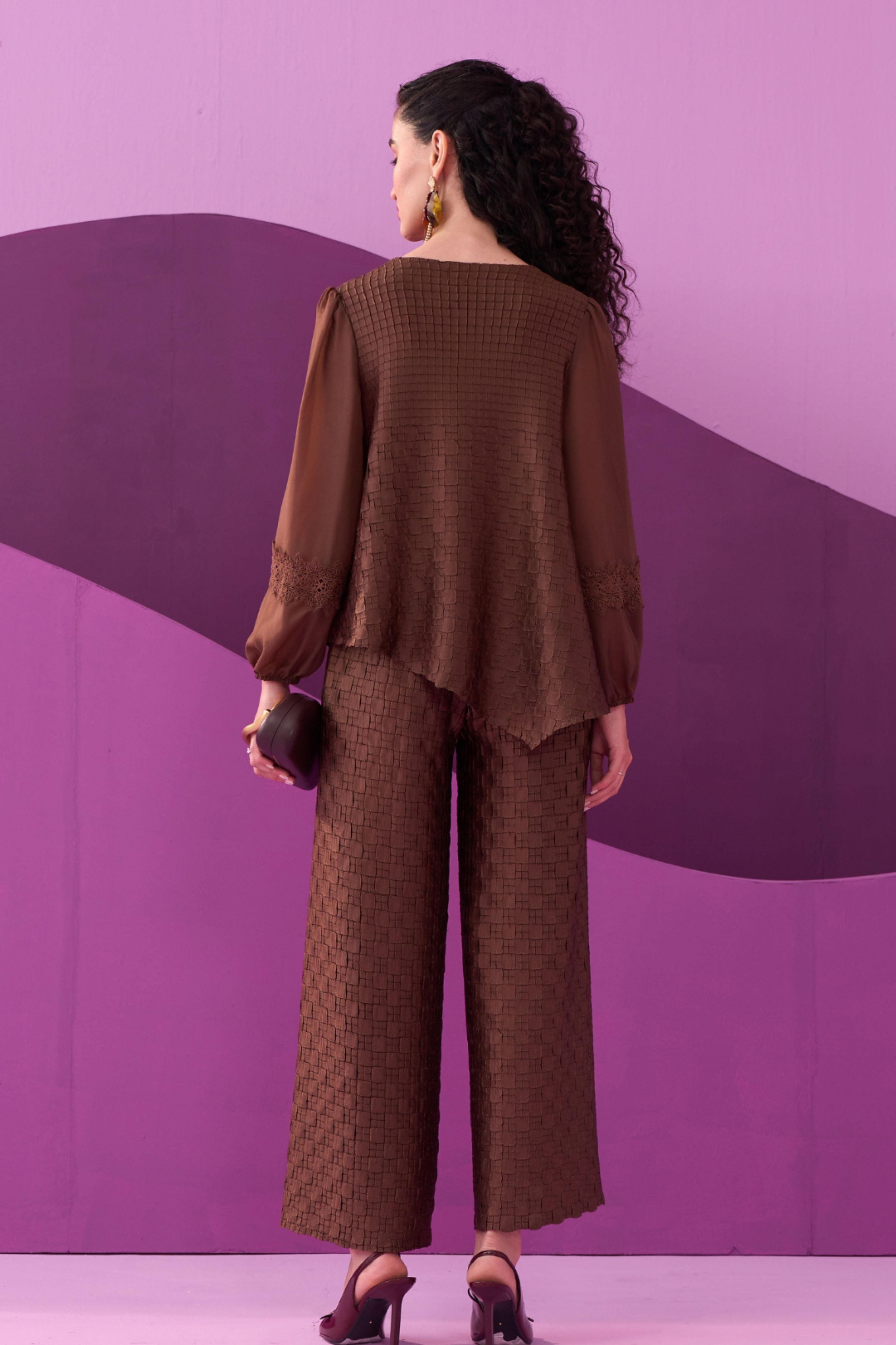 Dark Brown Alexa Co-Ord Set