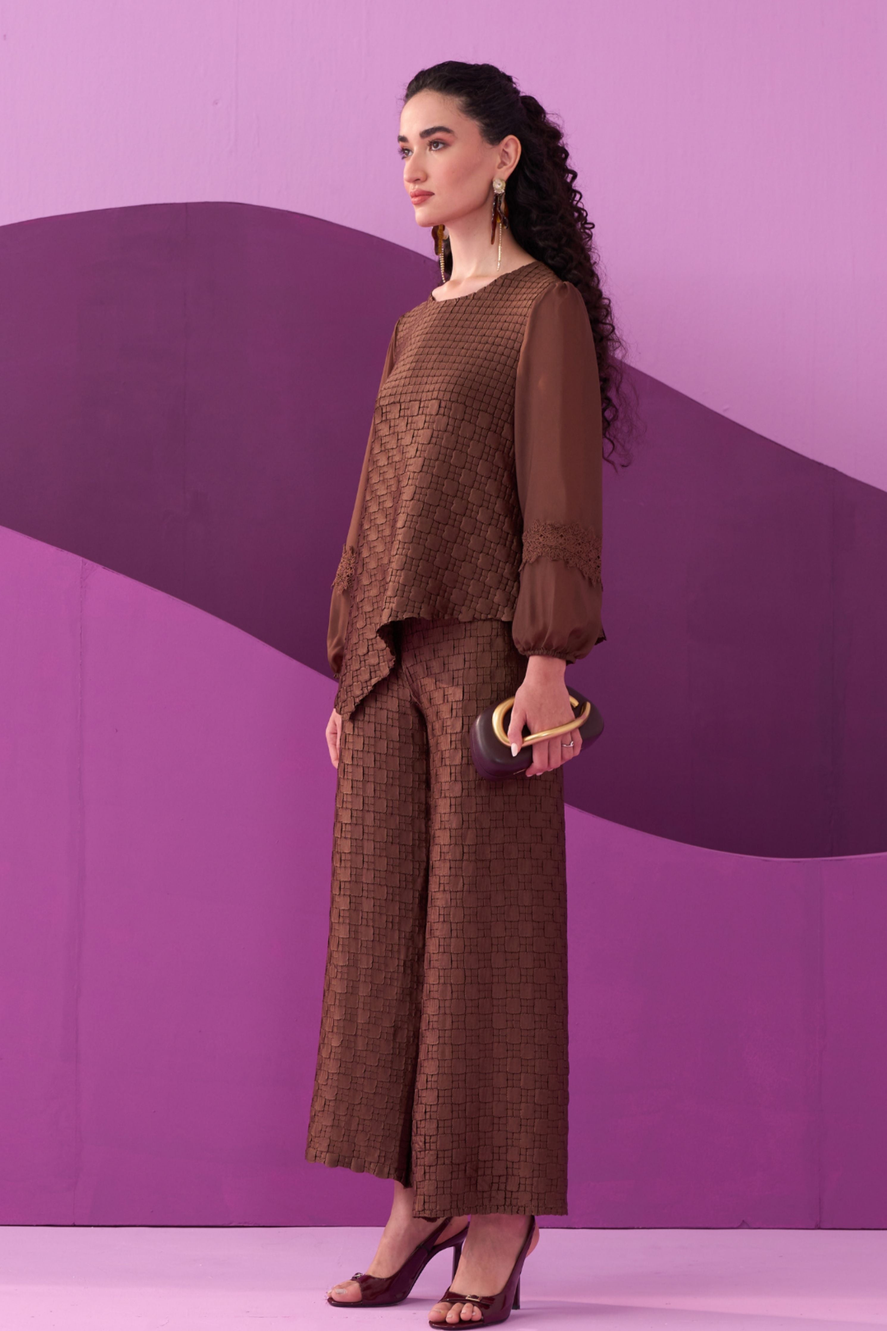 Dark Brown Alexa Co-Ord Set