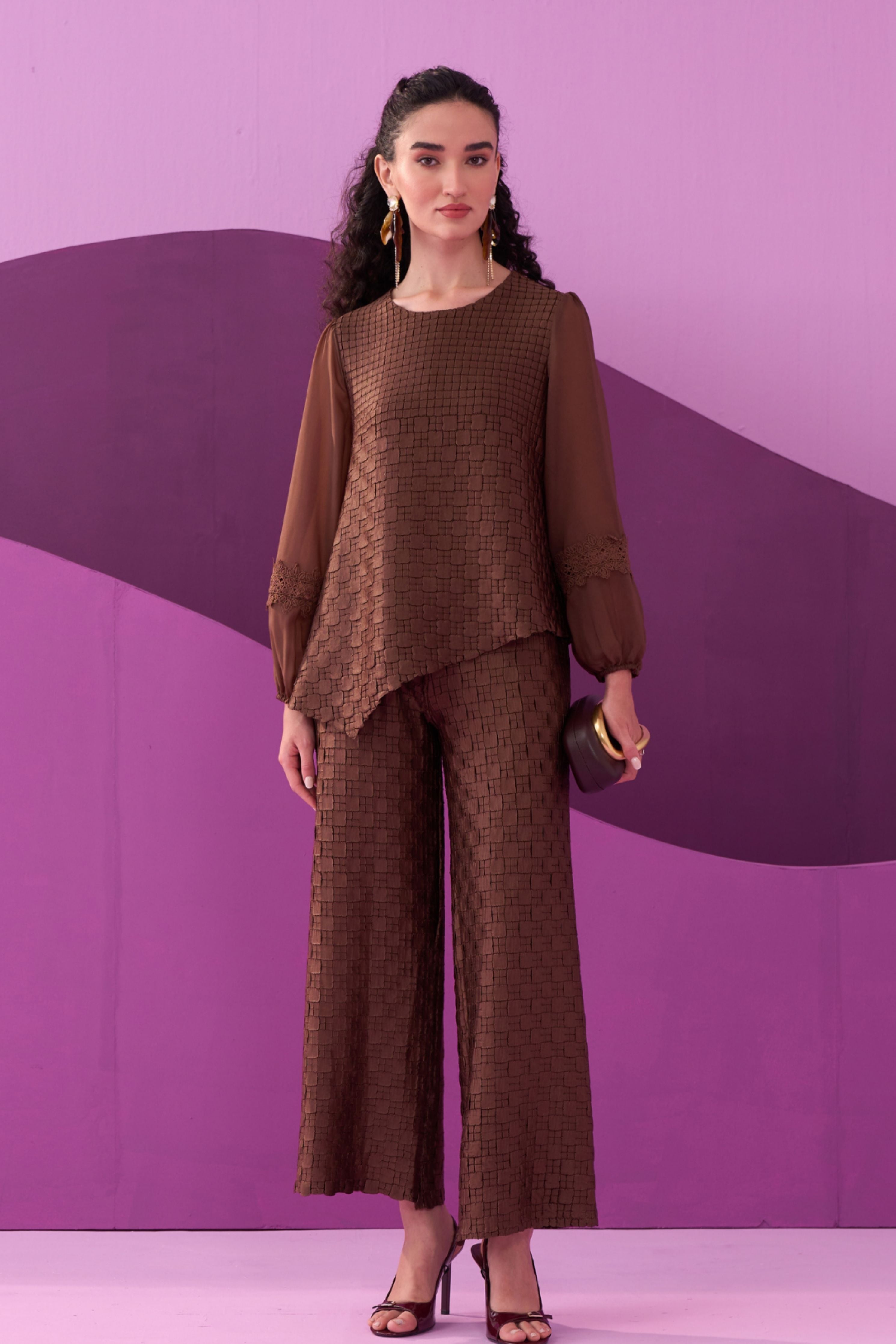 Dark Brown Alexa Co-Ord Set