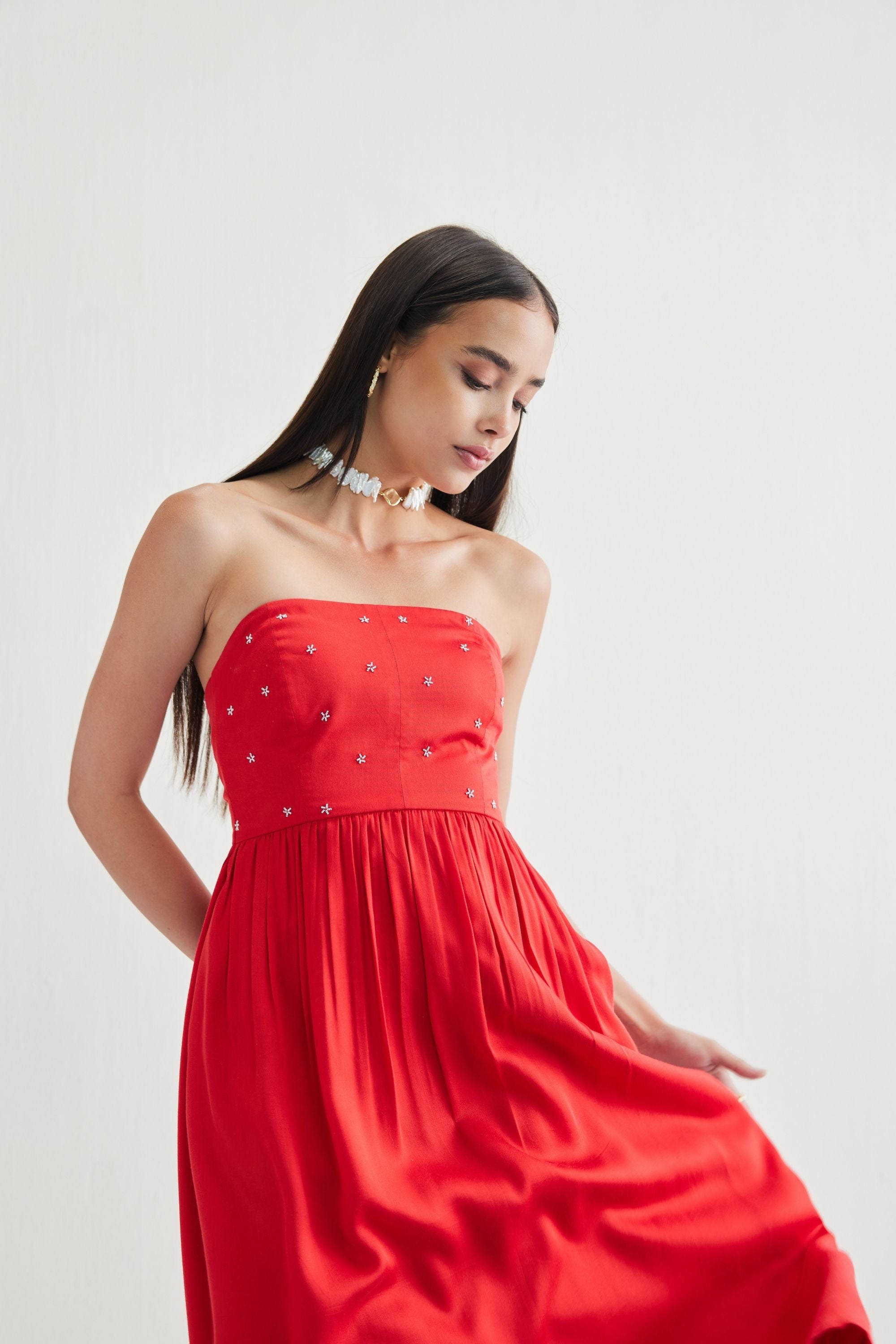 Dreamy Tencel Tube Dress