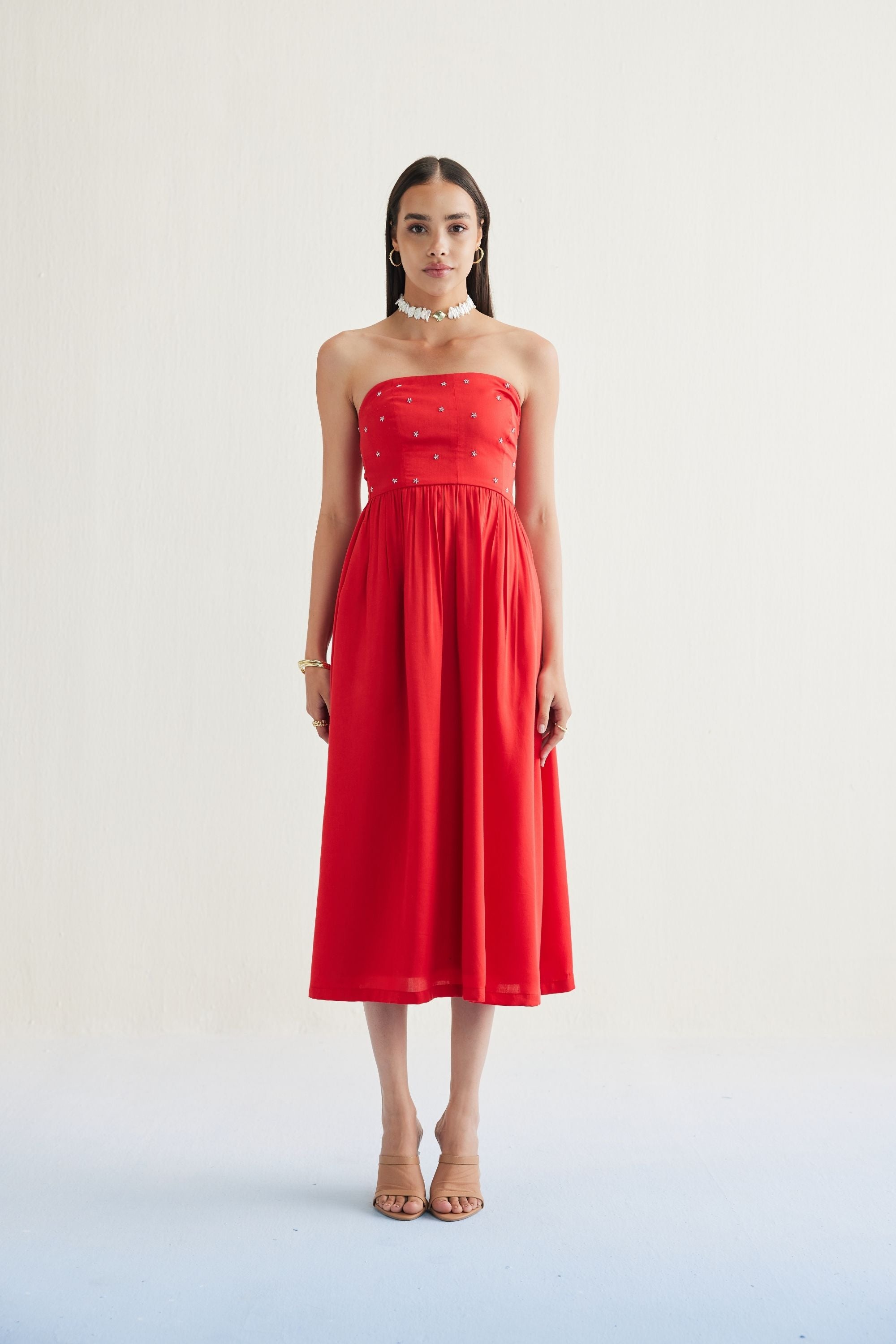 Dreamy Tencel Tube Dress