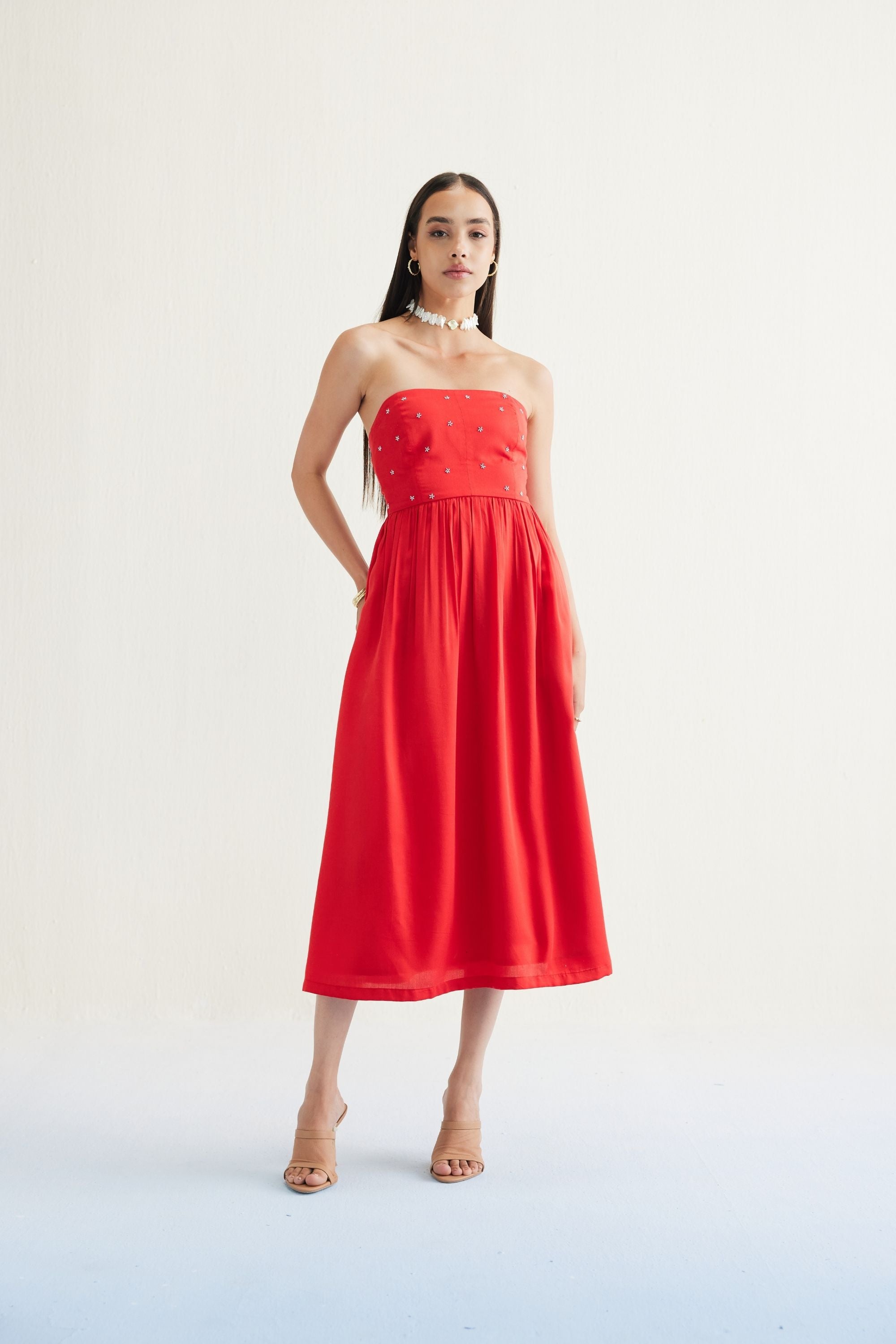 Dreamy Tencel Tube Dress