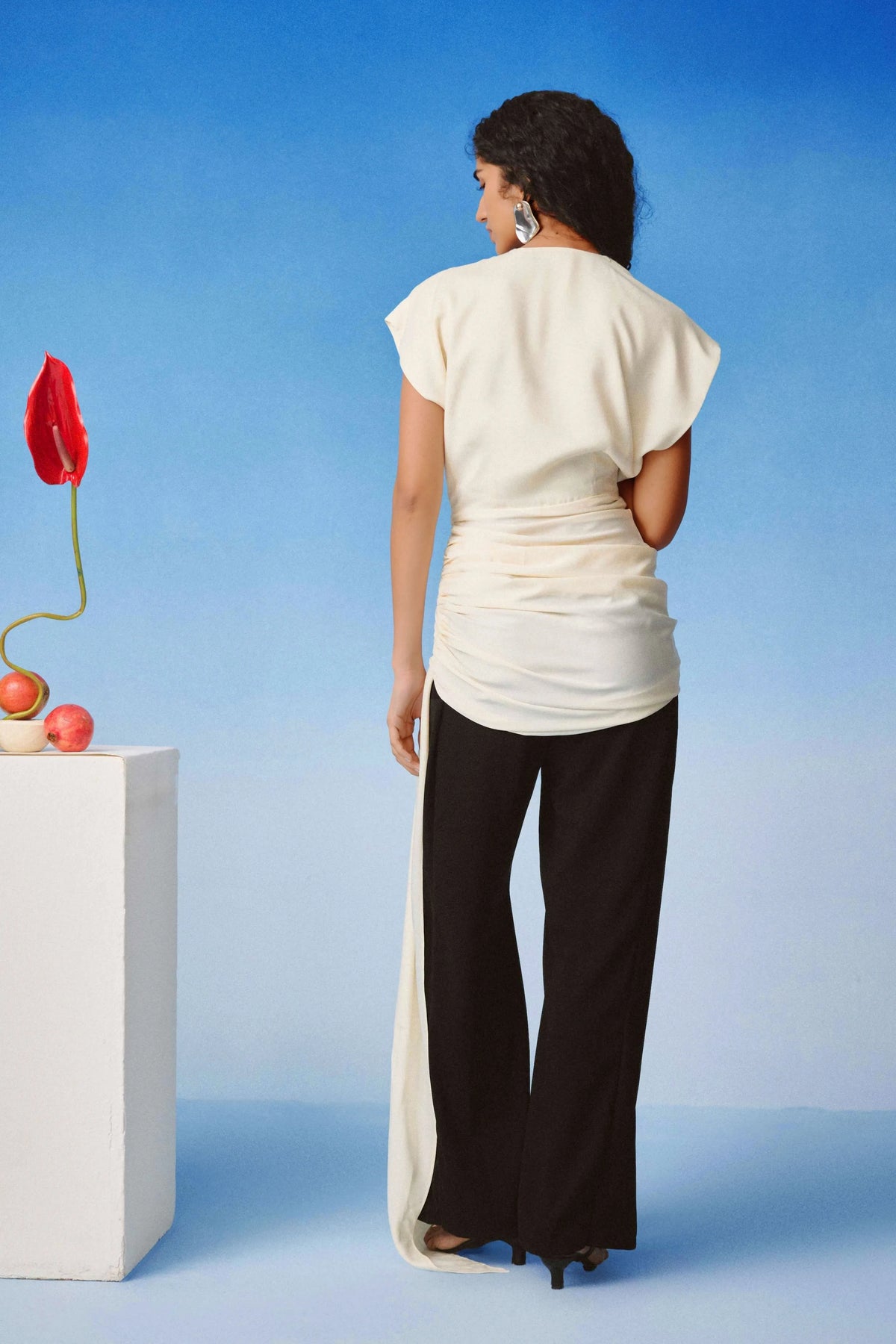 Ivory Drape Top